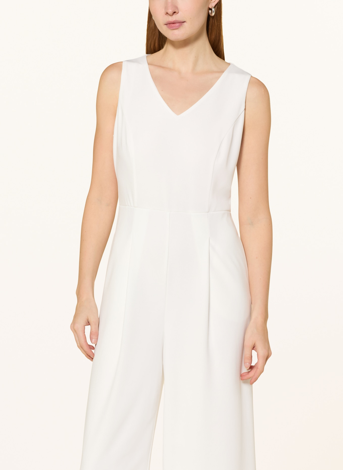 Vera Mont Set: Jumpsuit and lace jacket with sequins: WHITE