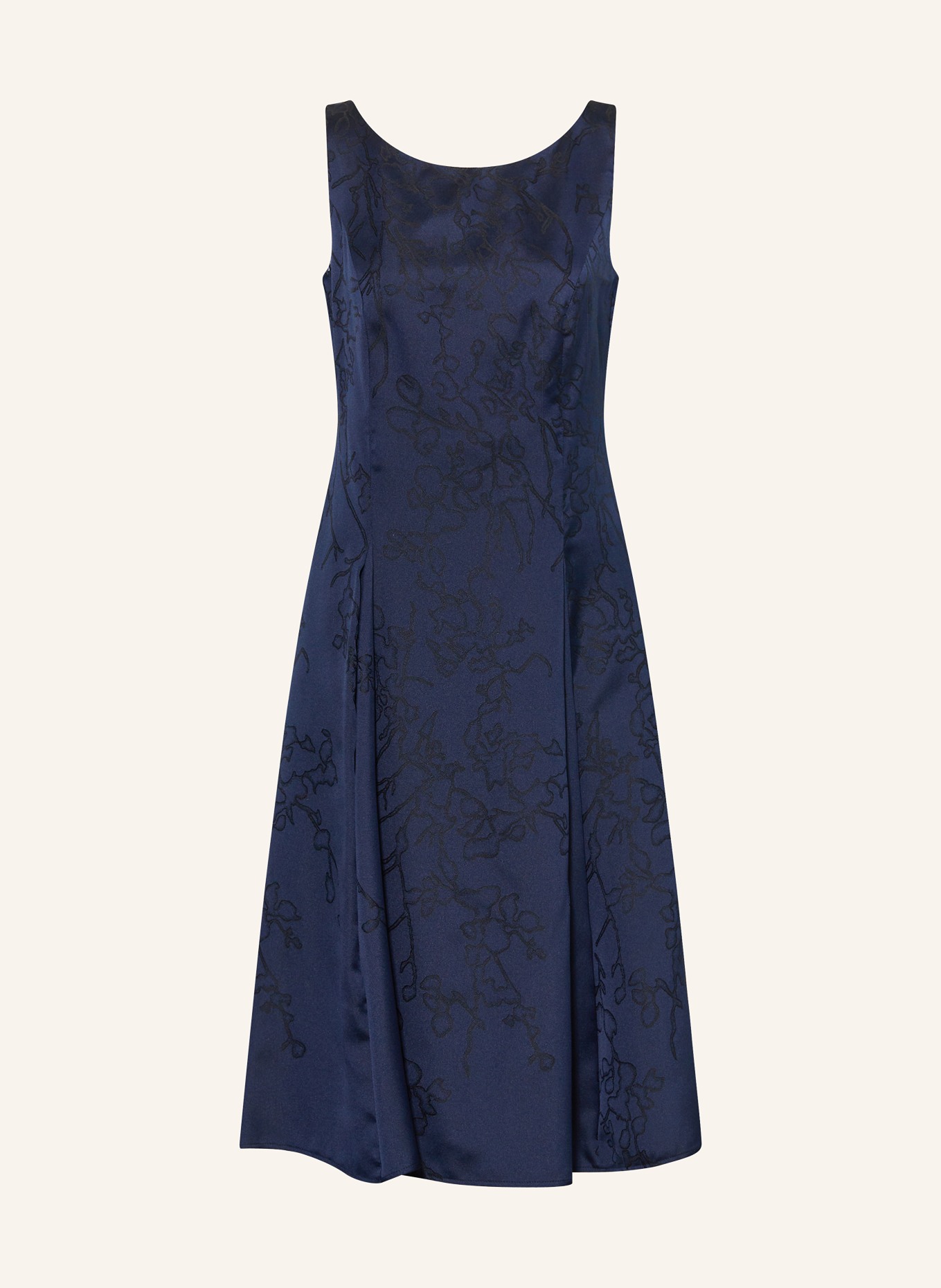 Vera Mont Robe de cocktail en jacquard: BLEU FONCÉ