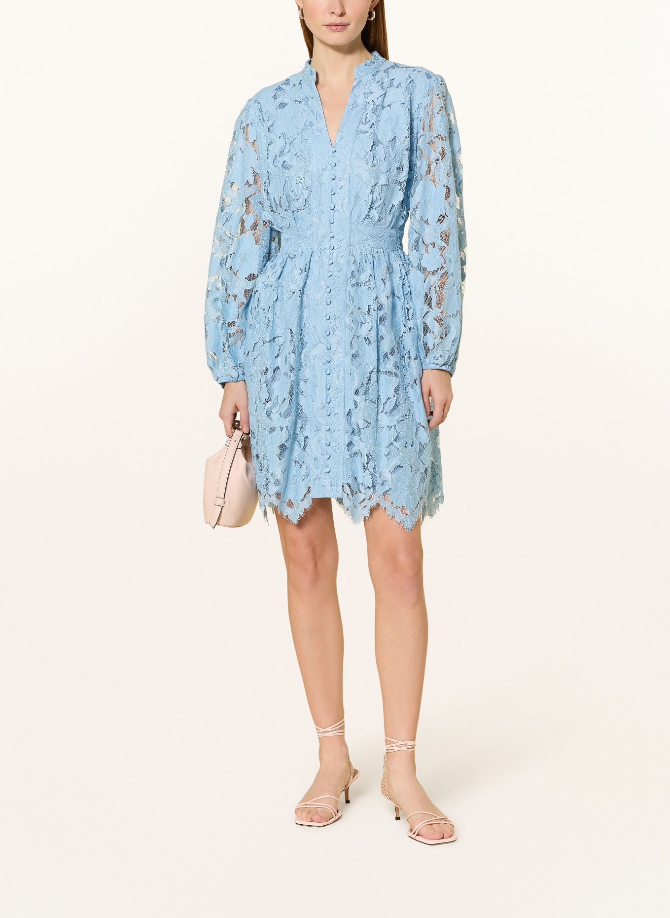 V by Vera Mont Spitzenkleid: HELLBLAU