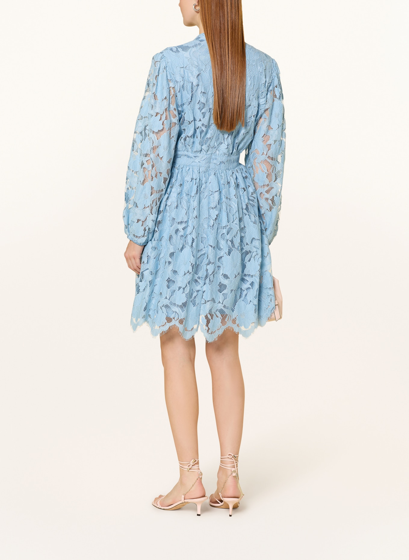 V by Vera Mont Spitzenkleid: HELLBLAU