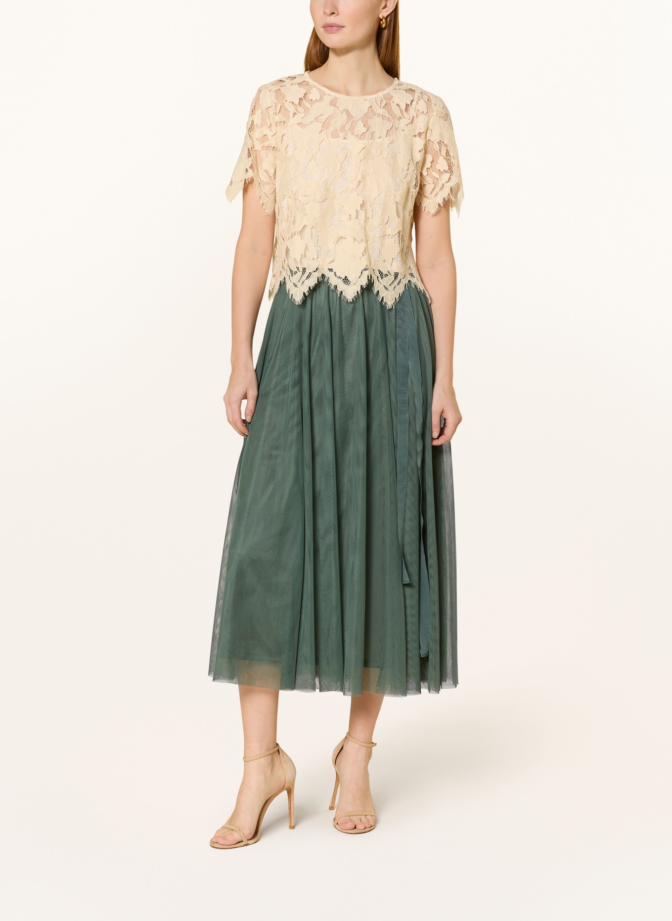 V by Vera Mont spódnica z tiulu: ZIELONY