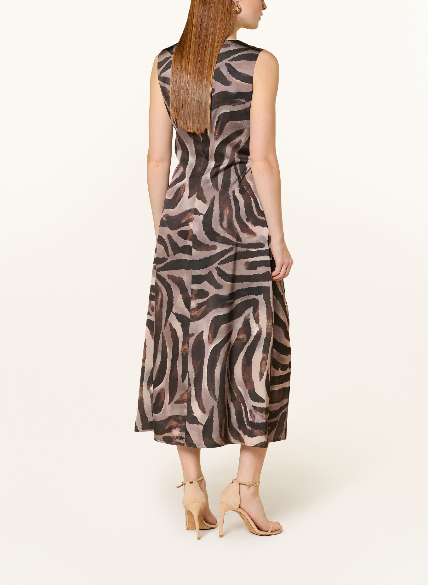 V by Vera Mont Cocktailkleid aus Jersey: DUNKELBRAUN / HELLBRAUN / BRAUN