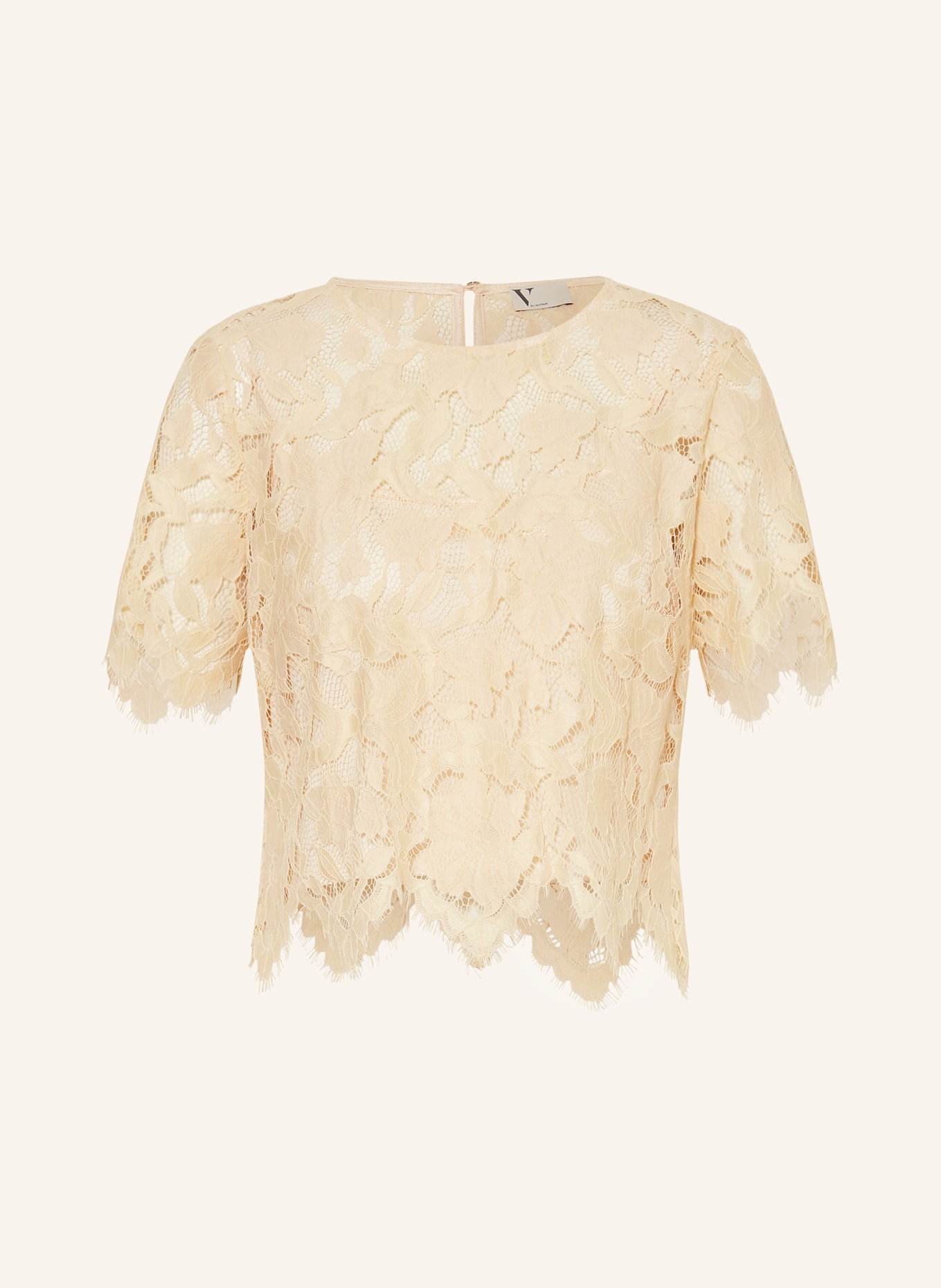 V by Vera Mont Blusenshirt aus Spitze: CREME