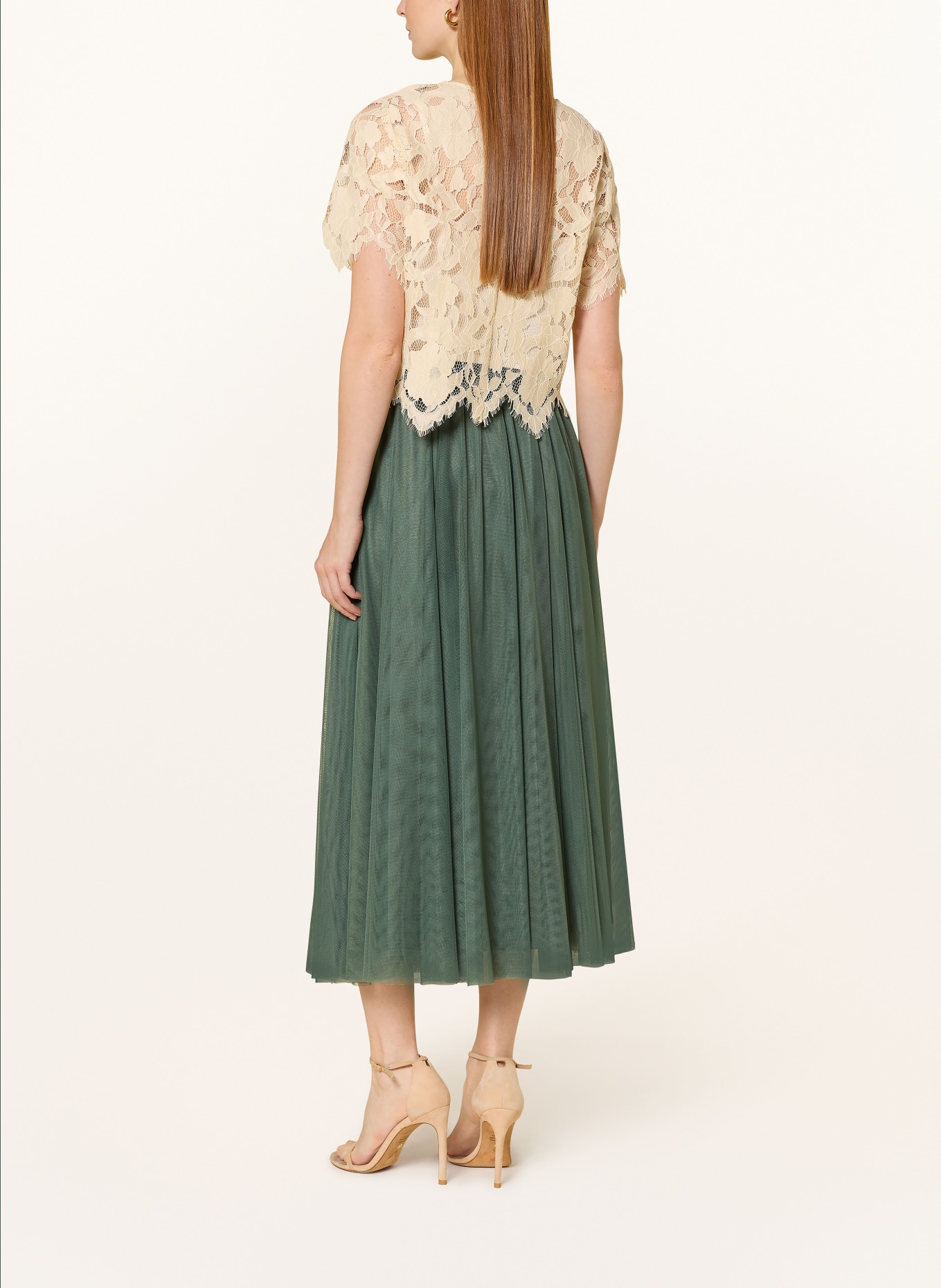 V by Vera Mont Blusenshirt aus Spitze: CREME