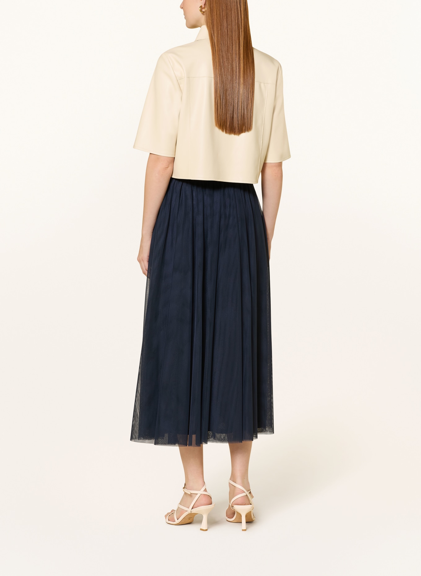 V by Vera Mont Bluzka koszulowa imitująca skórę: KREMOWY