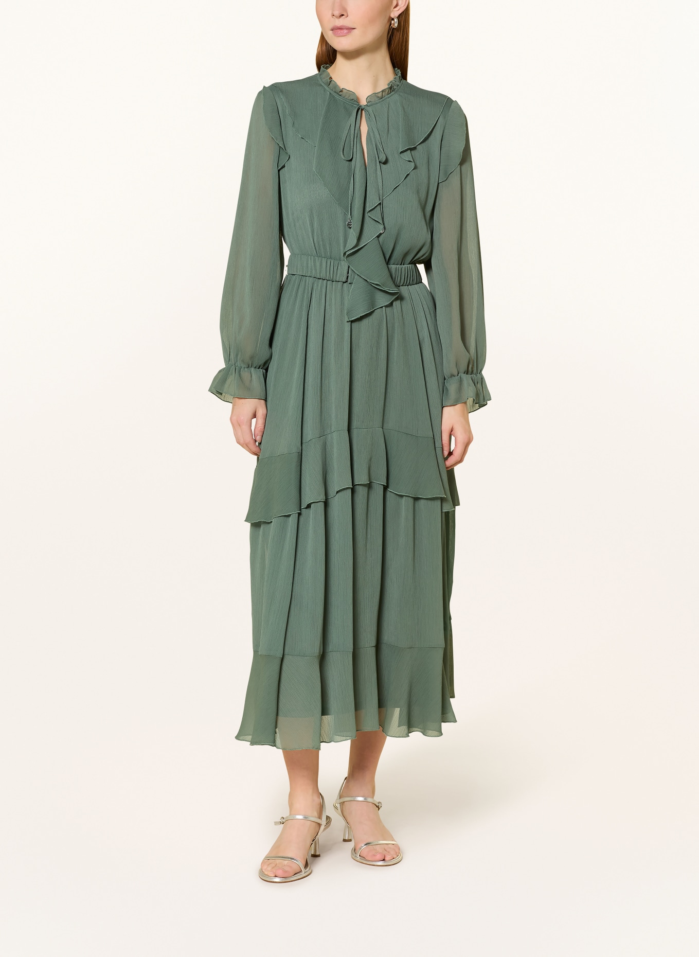 V by Vera Mont Šaty s volány: ZELENÁ