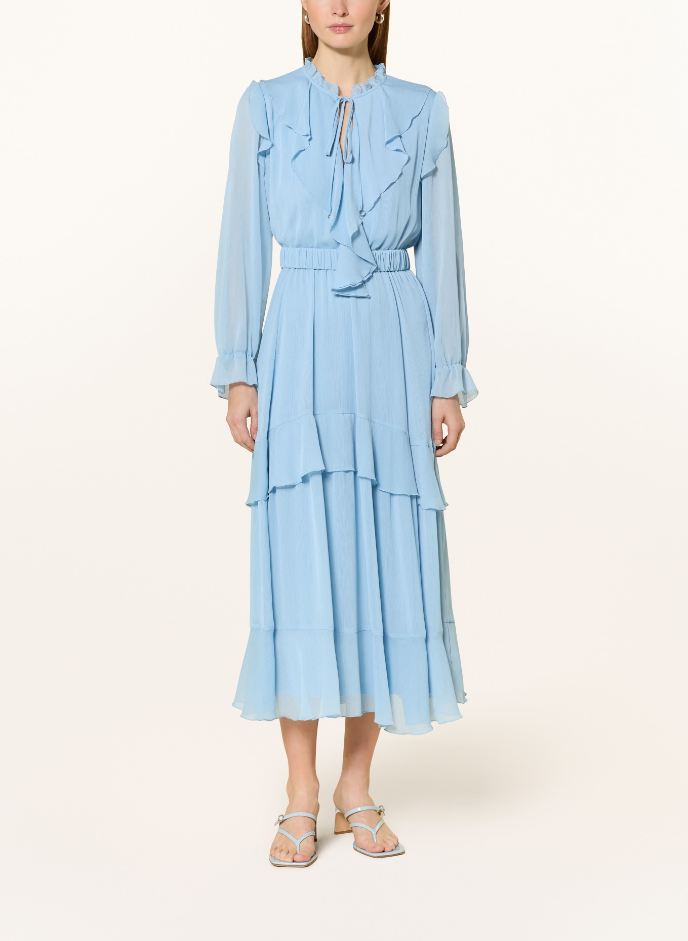 V by Vera Mont Šaty s volány: TMAVĚ MODRÁ