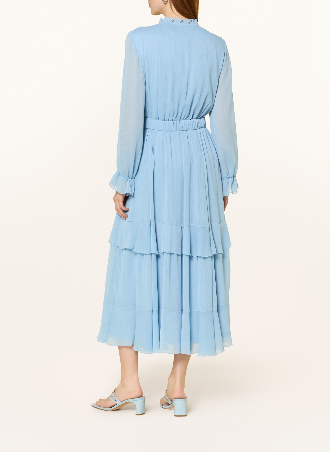 V by Vera Mont Šaty s volány: TMAVĚ MODRÁ