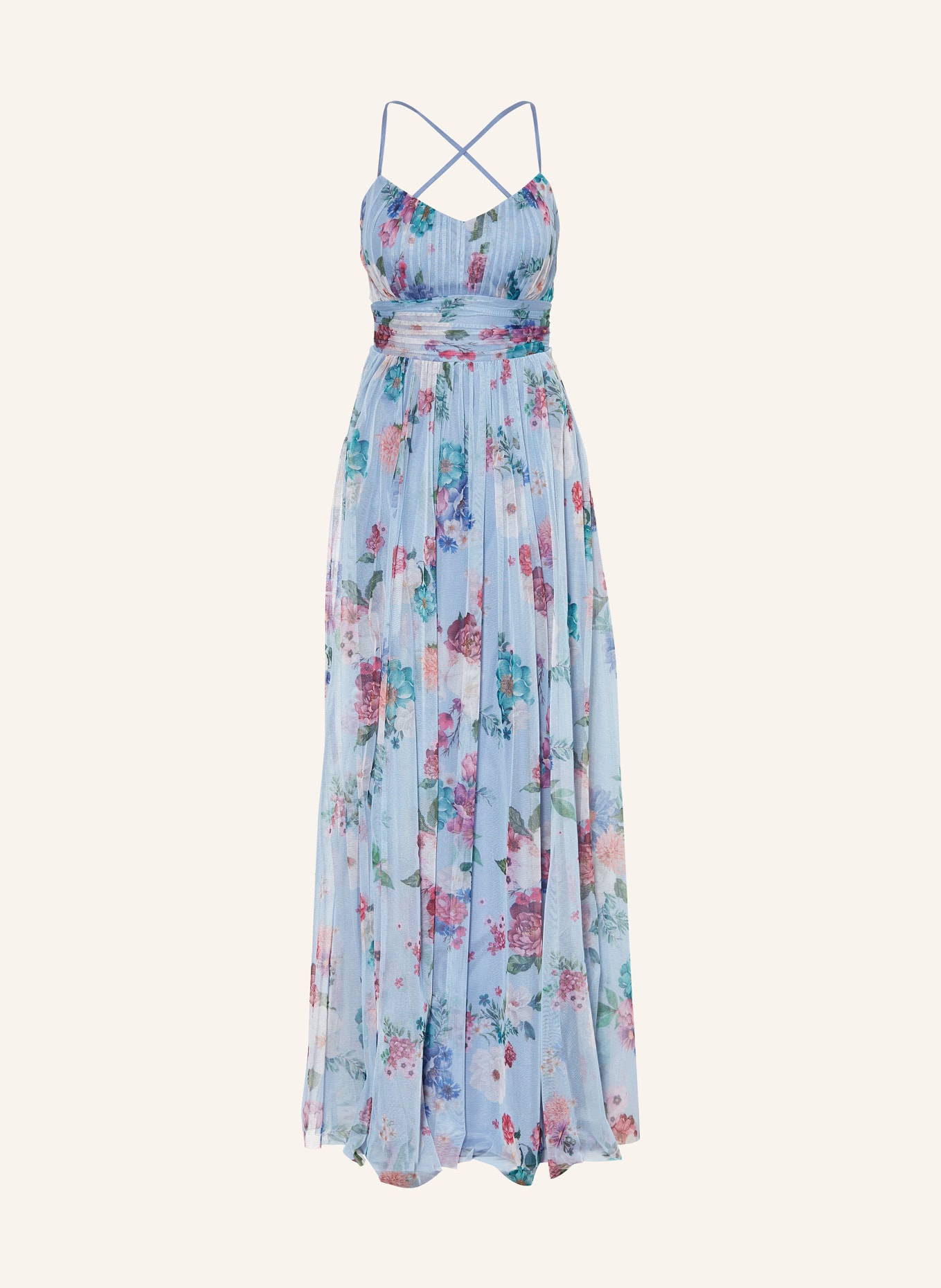 VM Vera Mont Abendkleid: HELLBLAU / ROSA / GRÜN