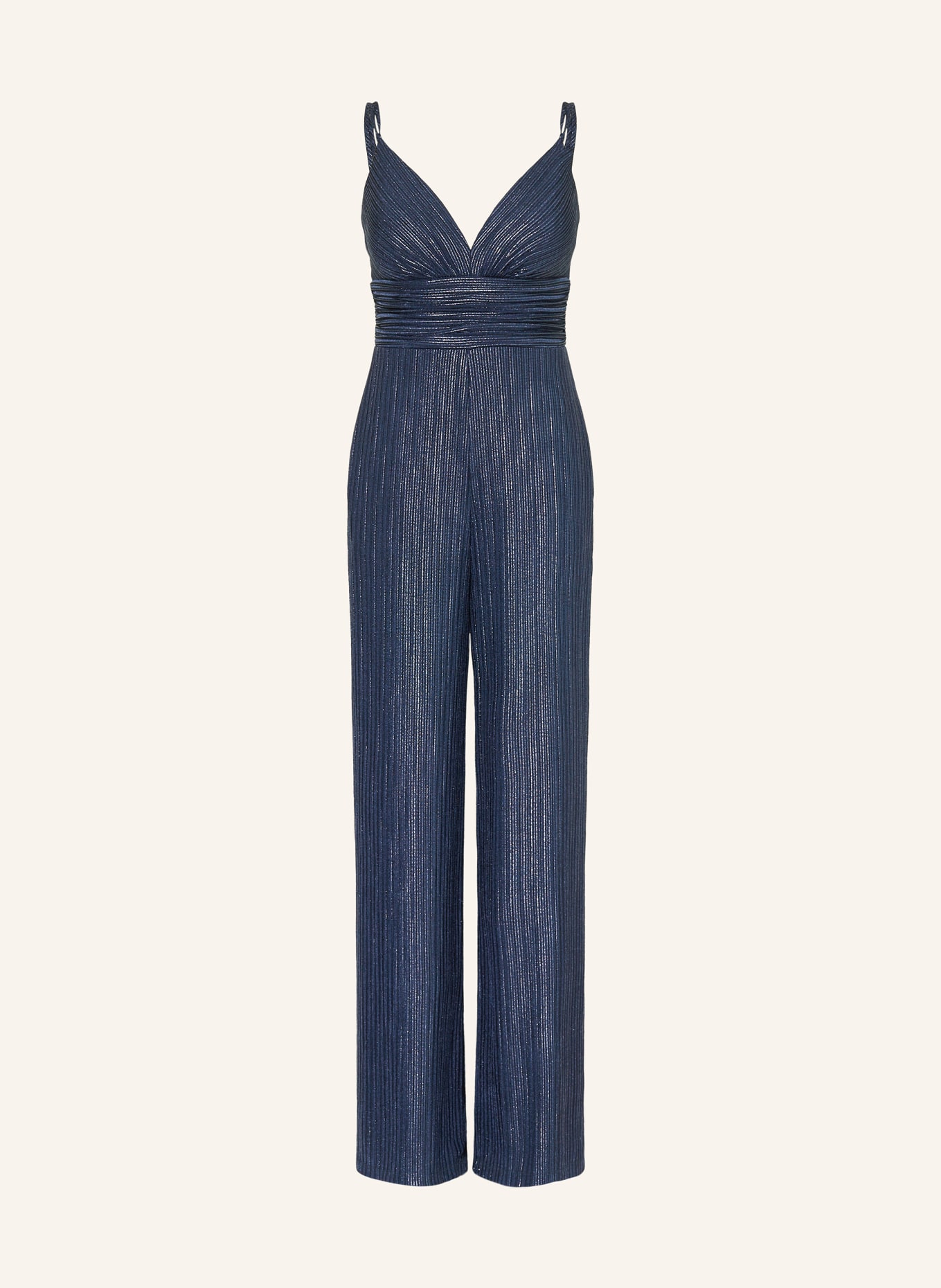 VM Vera Mont Jumpsuit mit Glitzergarn: BLAU