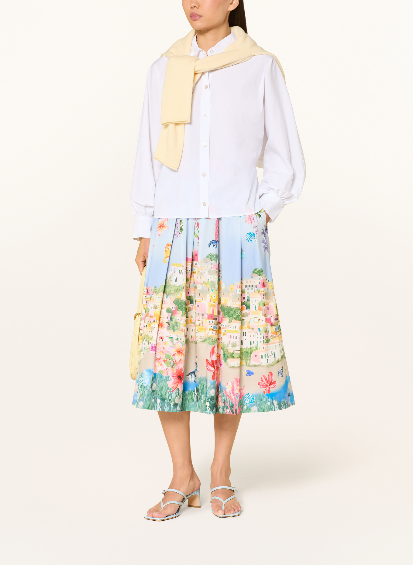 ROBE LÉGÈRE Sukně: TMAVĚ MODRÁ / RŮŽOVÁ / ŽLUTÁ