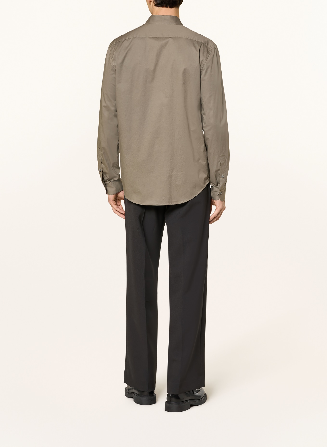 van Laack Hemd VL-RUDO-XX Regular Fit mit Stehkragen: KHAKI