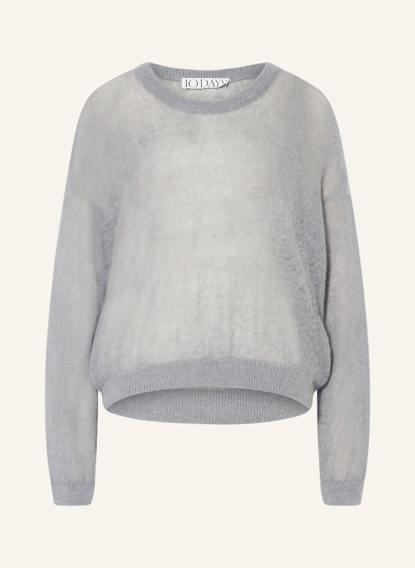 10DAYS Pullover mit Alpaka: GRAU