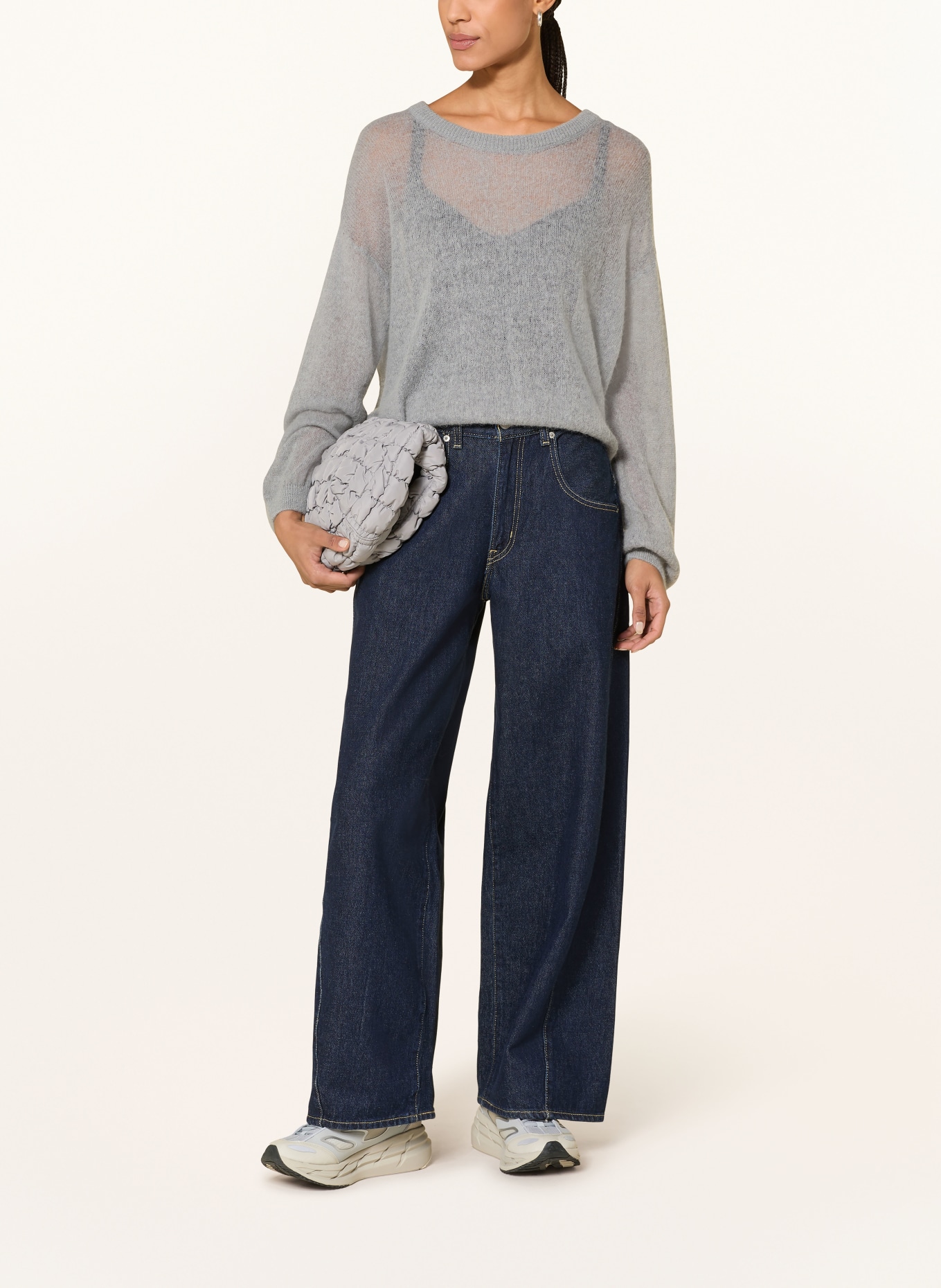 10DAYS Pullover mit Alpaka: GRAU