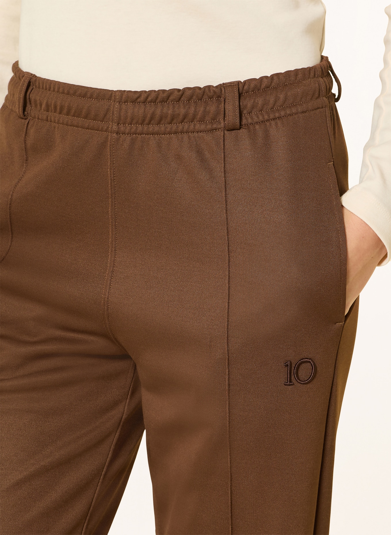 10DAYS Spodnie w stylu joggingowym: BRĄZOWY