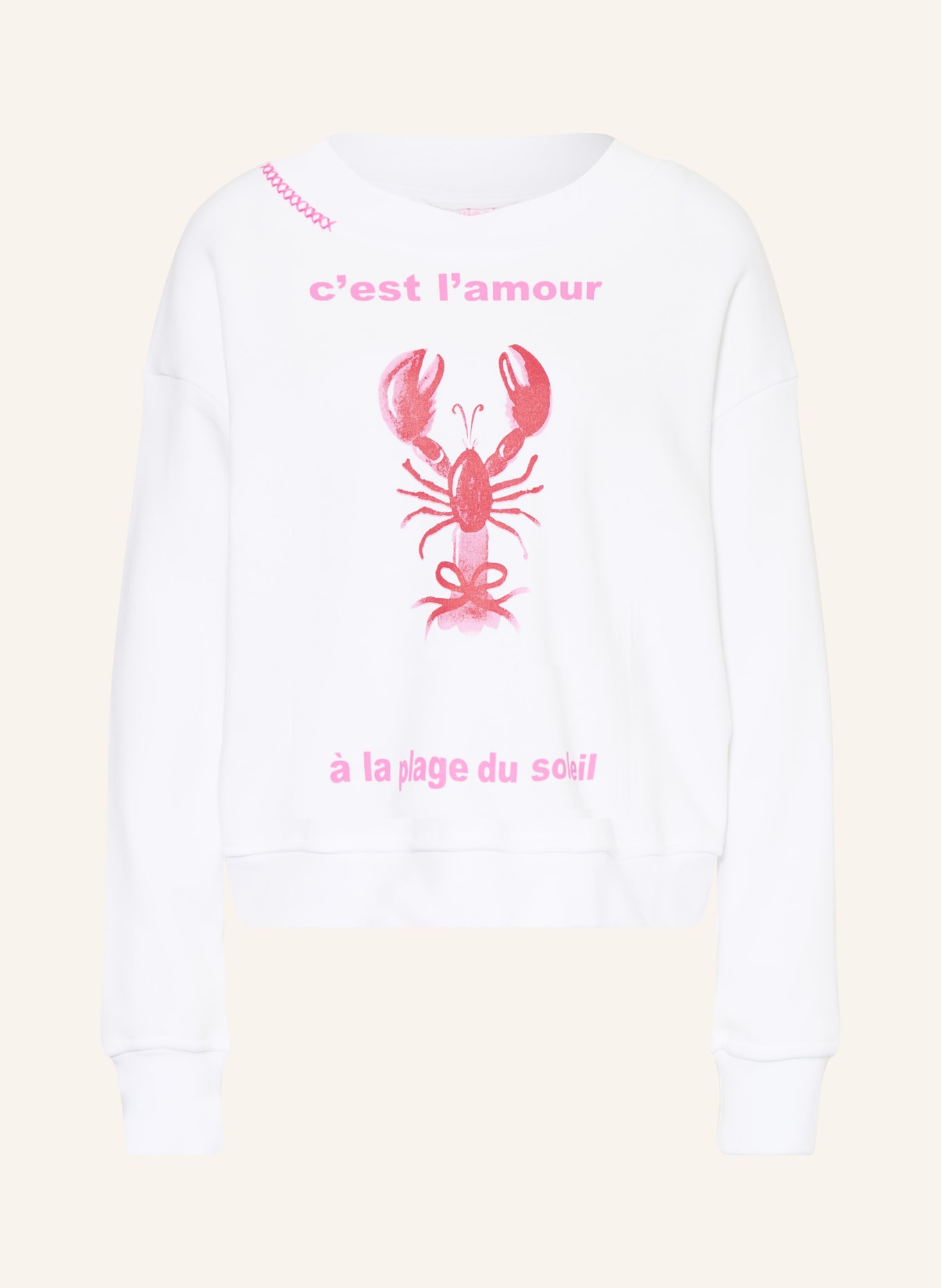 yippie hippie sweatshirt: WHITE