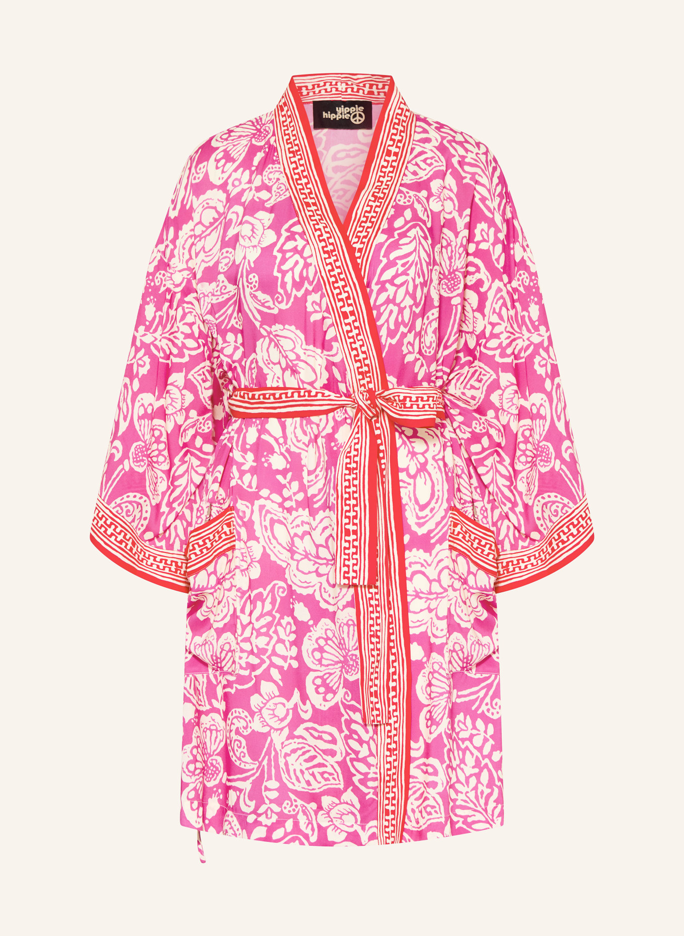 yippie hippie kimono: PINK / RED / WHITE