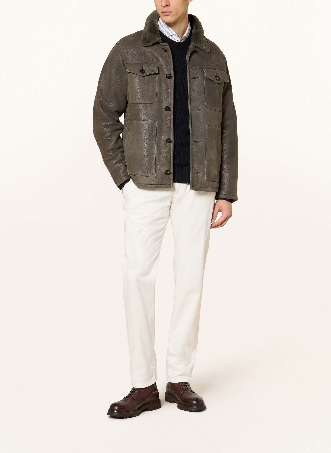 windsor. Chino CINO Slim Fit: ECRU