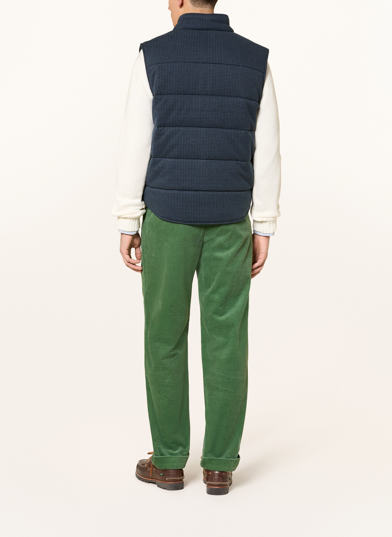 POLO RALPH LAUREN Steppweste: SCHWARZ / DUNKELBLAU