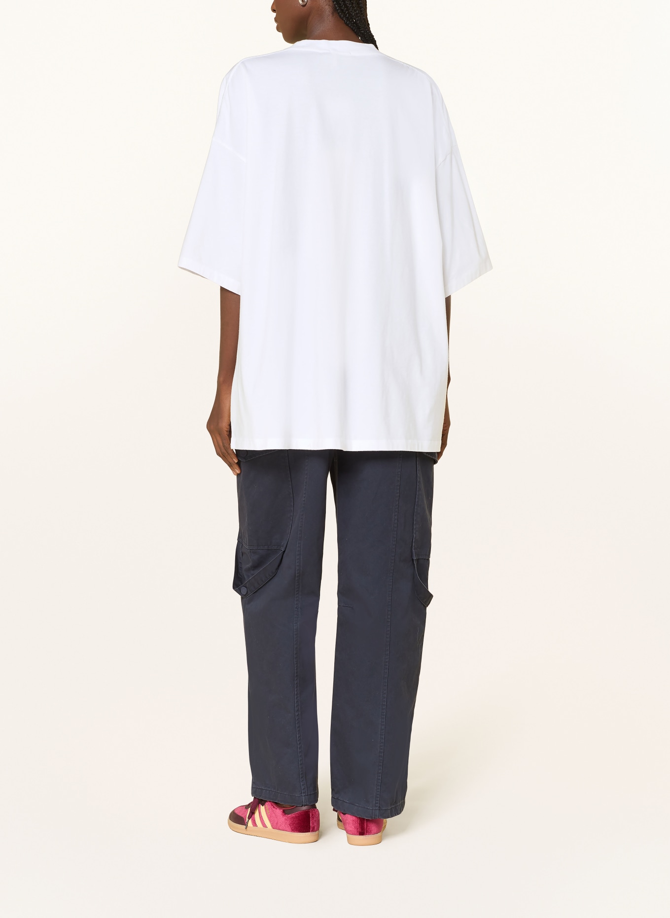 American Vintage Oversized-Shirt GIXY: WEISS