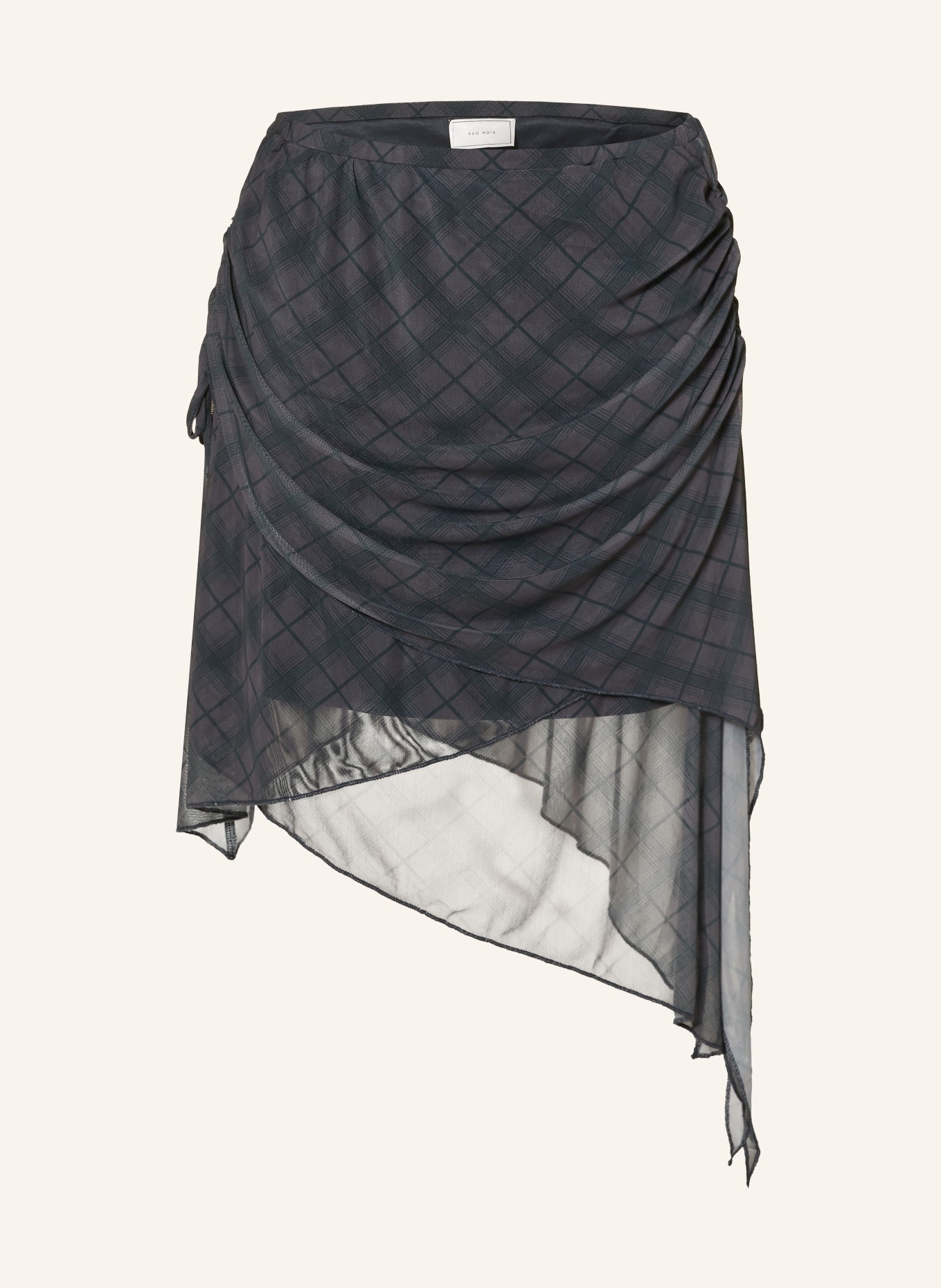 NEO NOIR Mesh-Rock SAFFRON: DUNKELGRAU / SCHWARZ