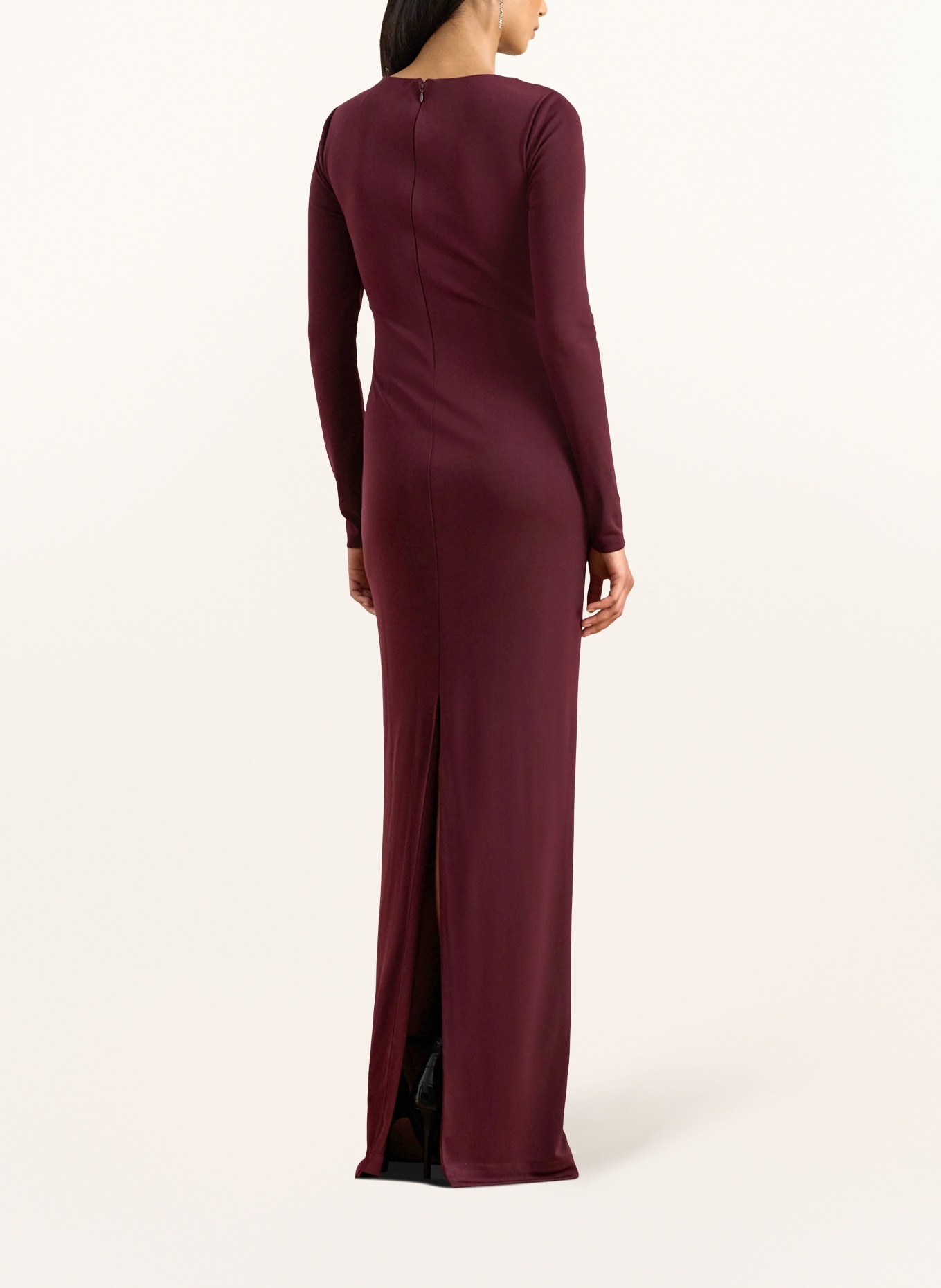 LAUREN RALPH LAUREN Abendkleid: DUNKELROT