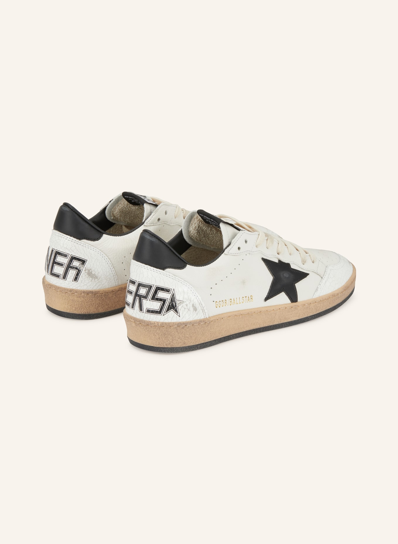 GOLDEN GOOSE Sneaker BALL STAR: CREME / WEISS