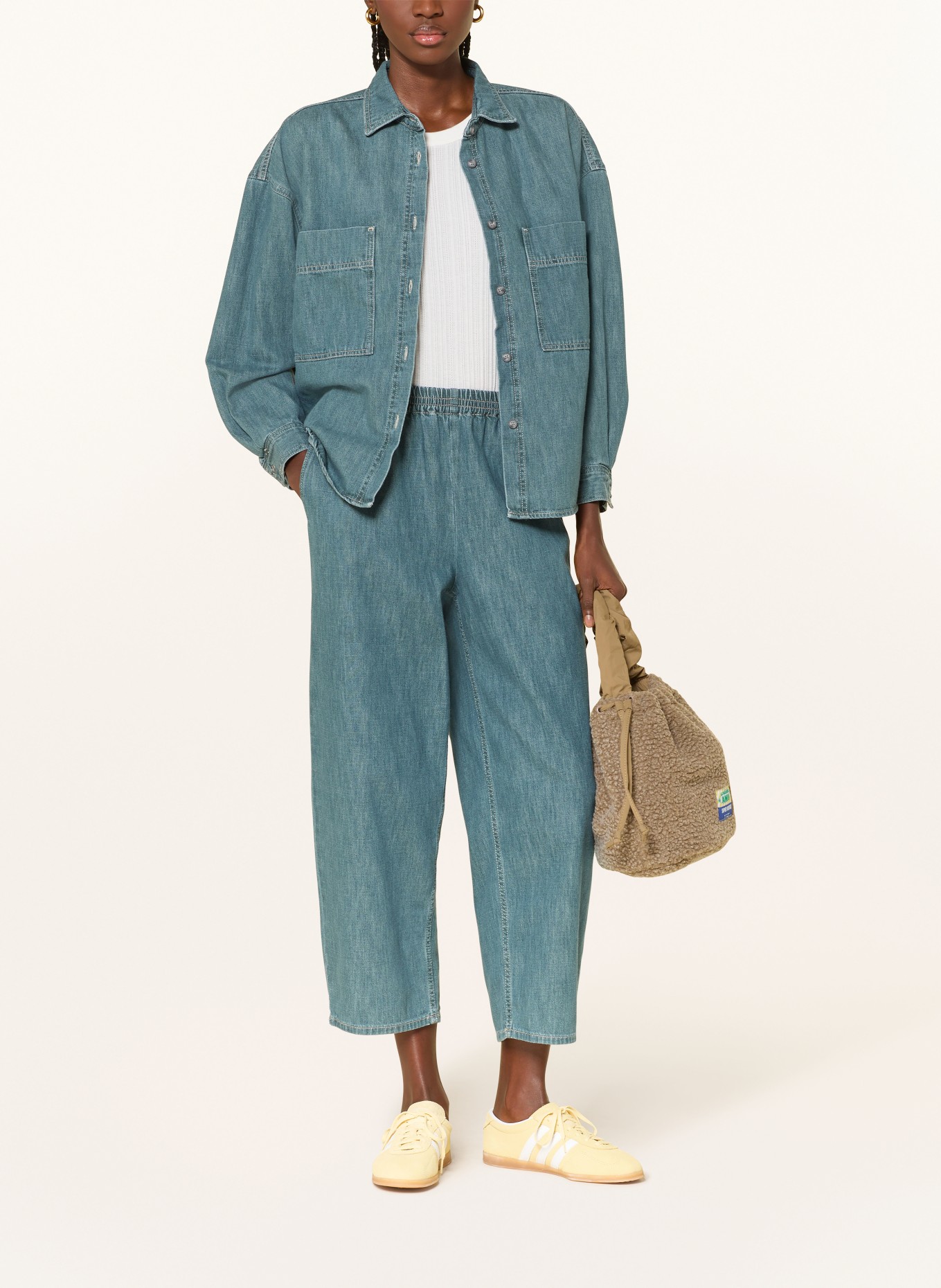 American Vintage Džínové kalhoty: MEDIUM GREEN CA MEDIUM GREEN CAST