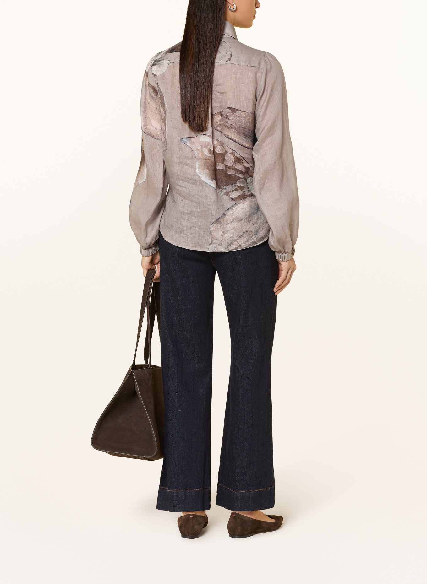 dea kudibal SIOMADEA linen shirt blouse: TAUPE / GRAY