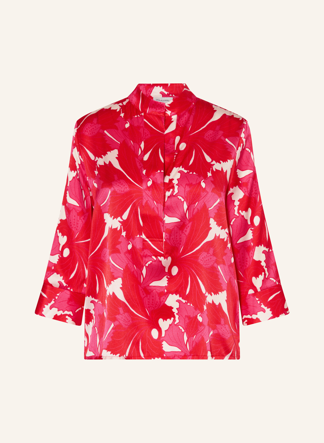 dea kudibal Seidenbluse DANITTADEA mit 3/4-Arm: ROT / ECRU / PINK