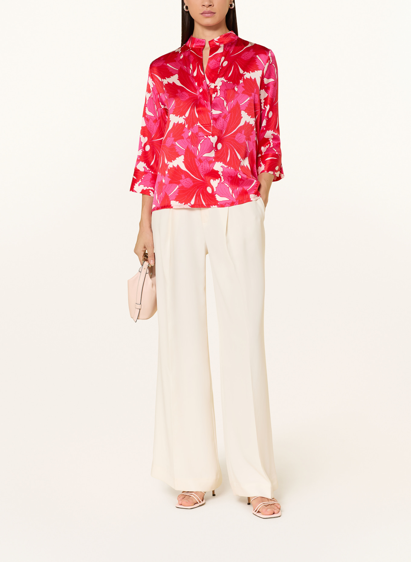 dea kudibal Seidenbluse DANITTADEA mit 3/4-Arm: ROT / ECRU / PINK