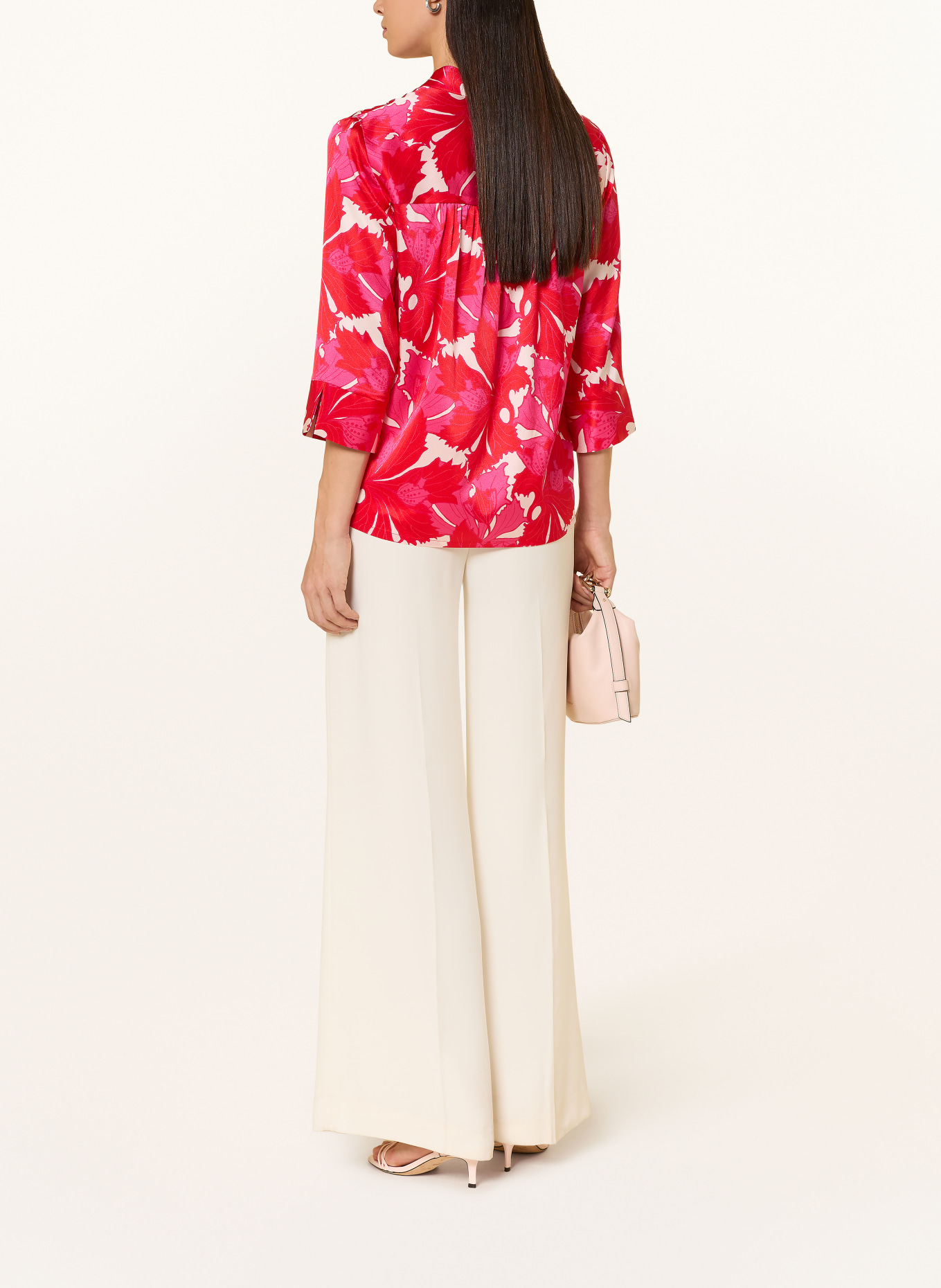 dea kudibal Seidenbluse DANITTADEA mit 3/4-Arm: ROT / ECRU / PINK