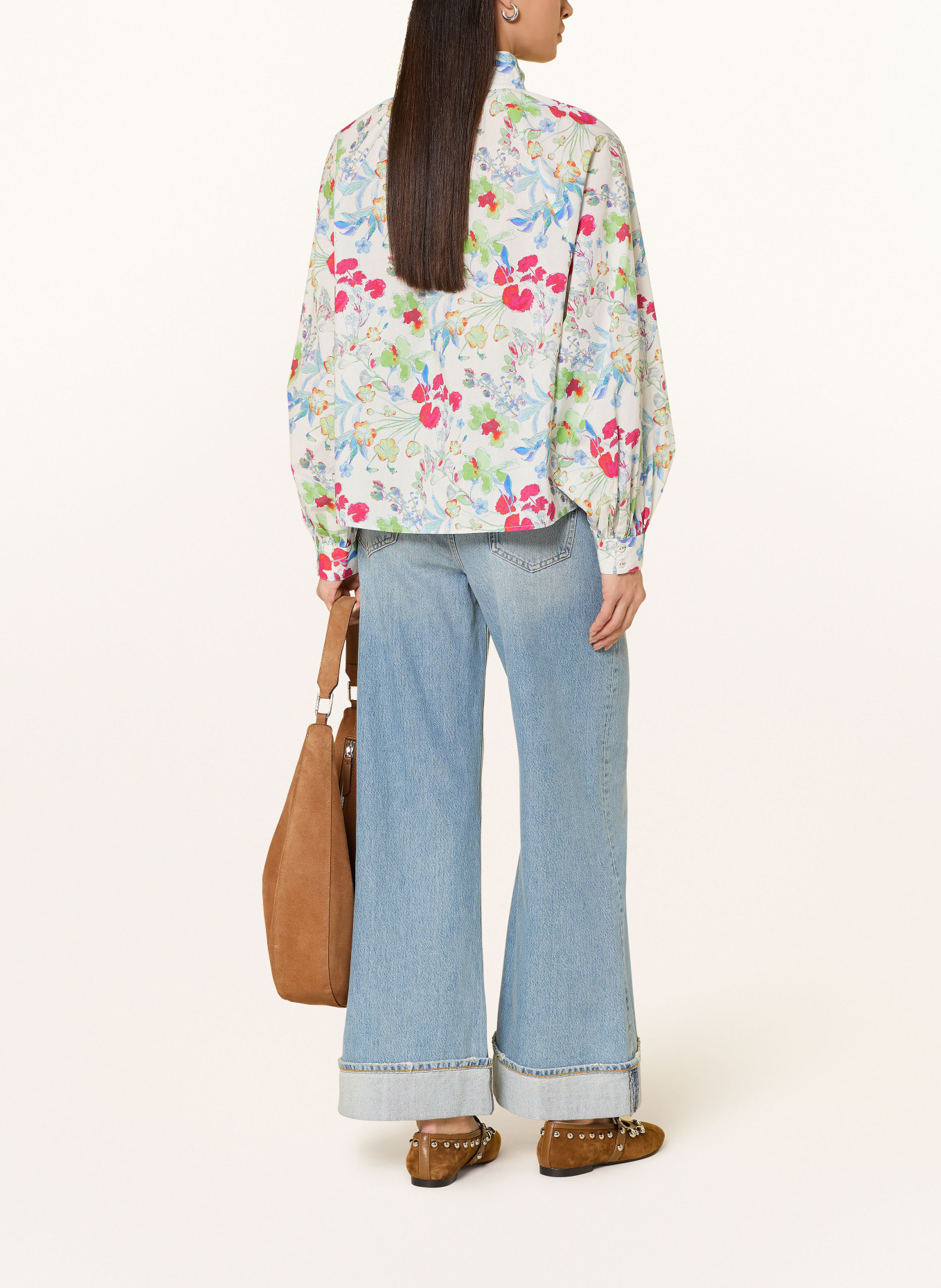 dea kudibal NICOLADEA blouse: ECRU / RED / GREEN