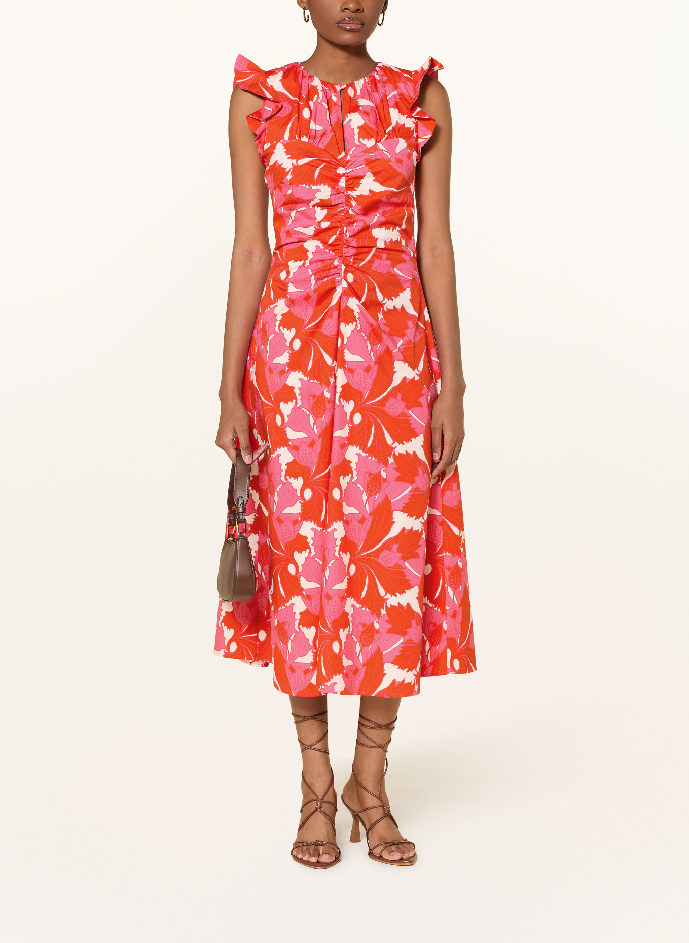 dea kudibal OFELIADEA dress: PINK / RED / WHITE