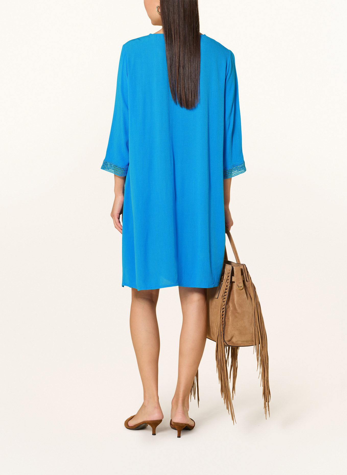 Charmline Strandkleid mit 3/4-Arm: BLAU