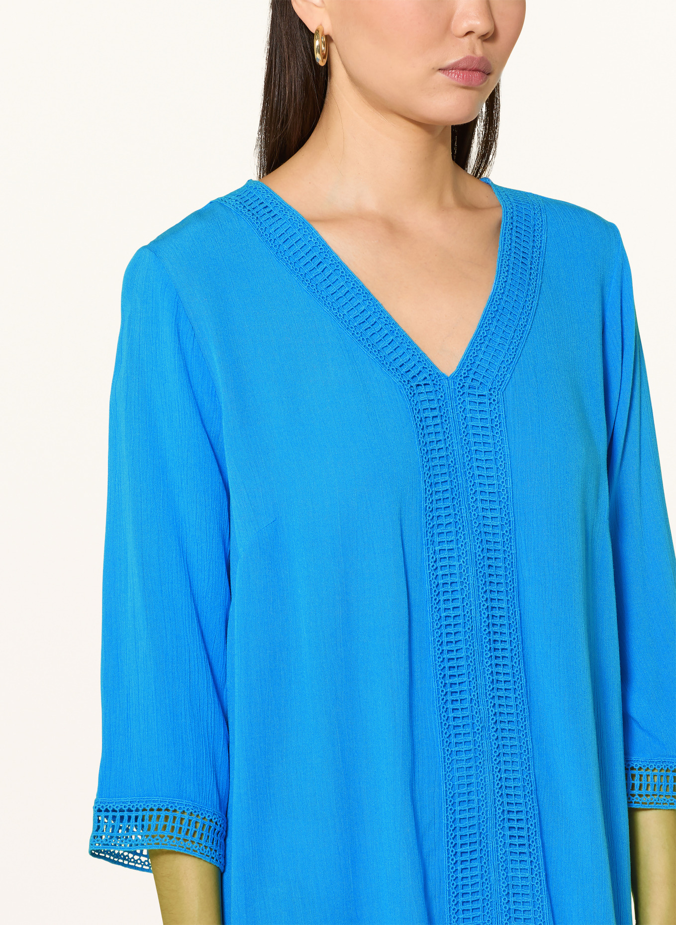 Charmline Strandkleid mit 3/4-Arm: BLAU