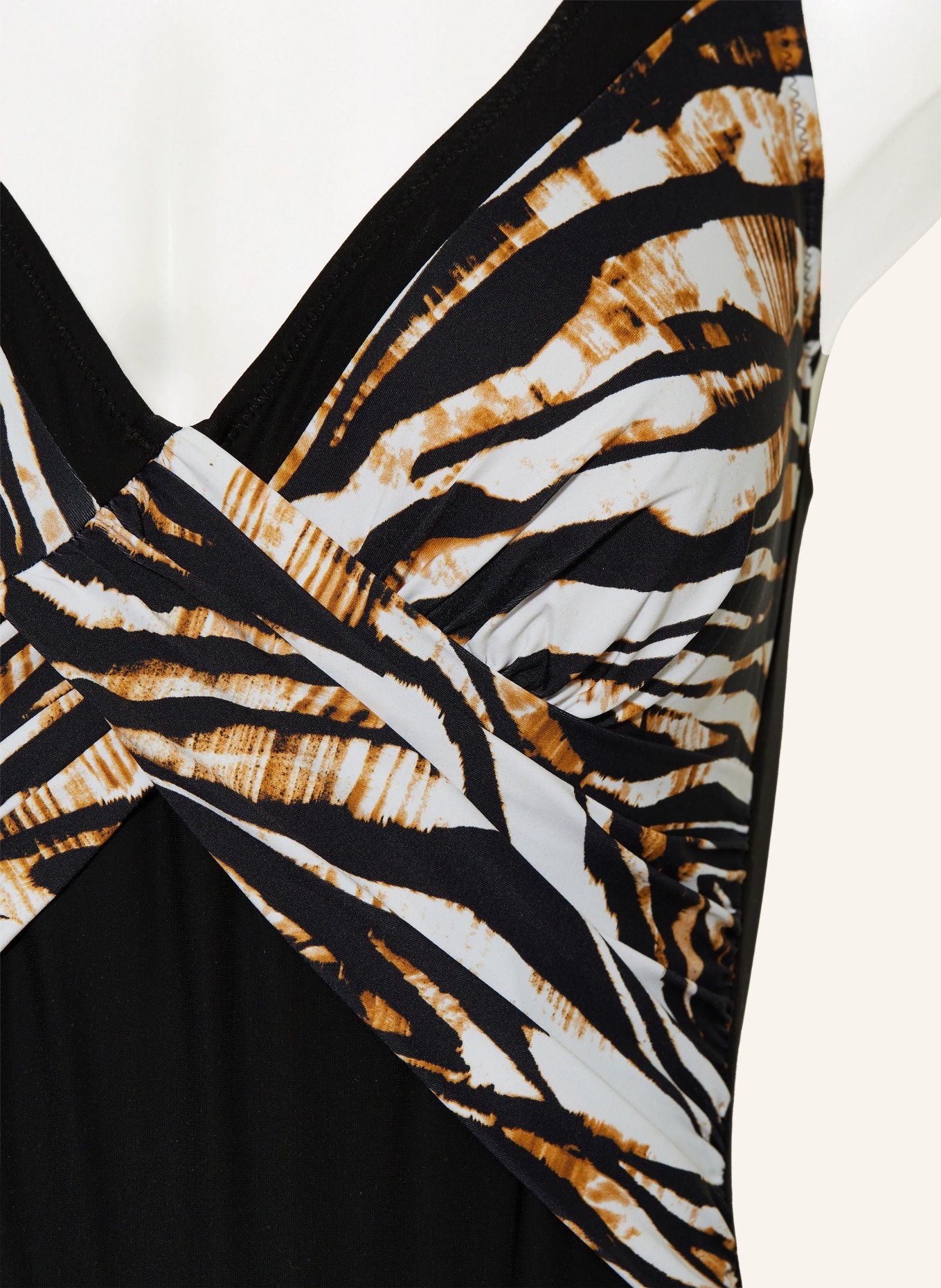 Charmline Shape swimsuit WILD CONTRAST: BLACK / BROWN / WHITE
