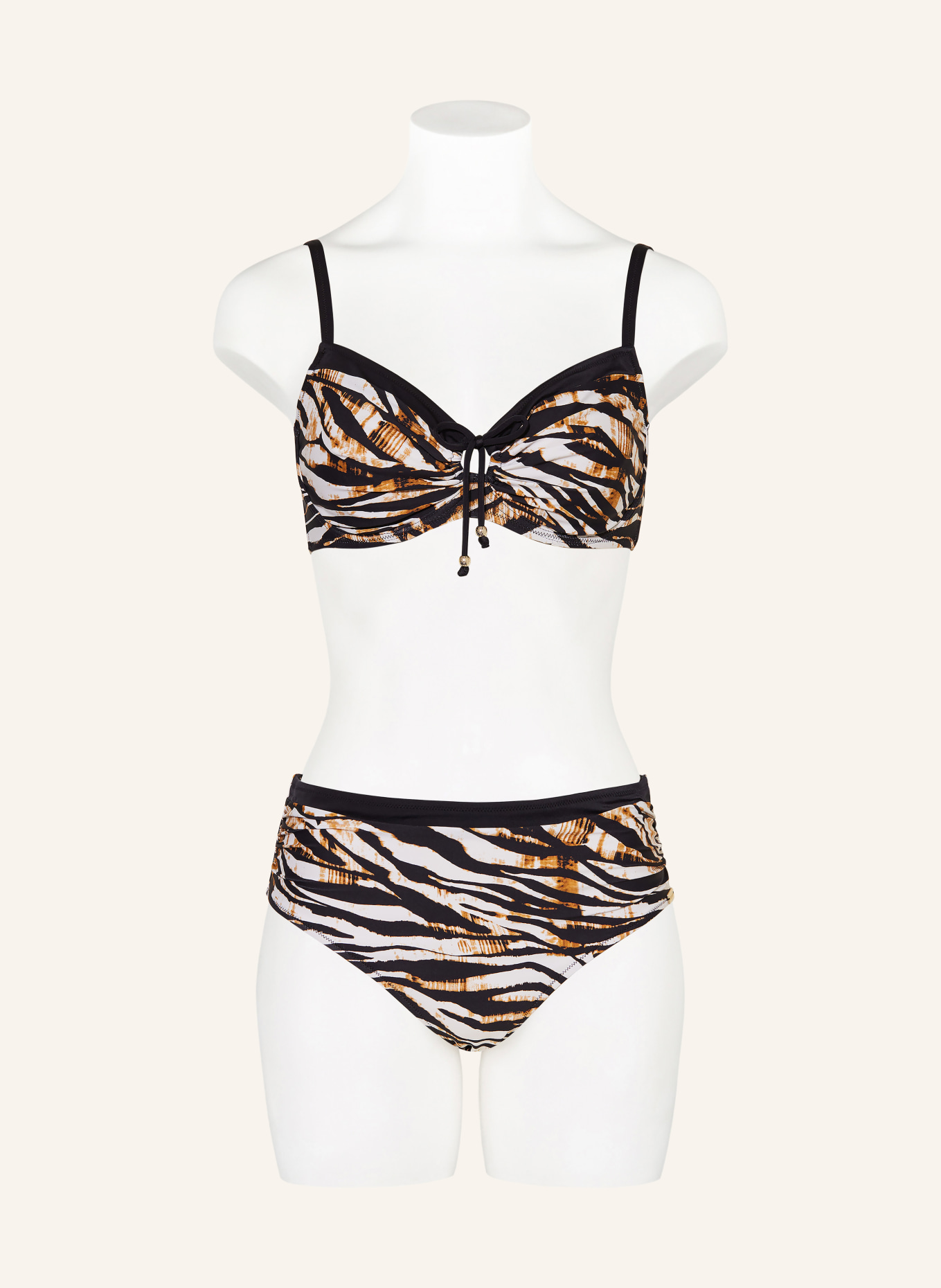 Charmline Bügel-Bikini WILD CONTRAST: SCHWARZ / BRAUN / WEISS