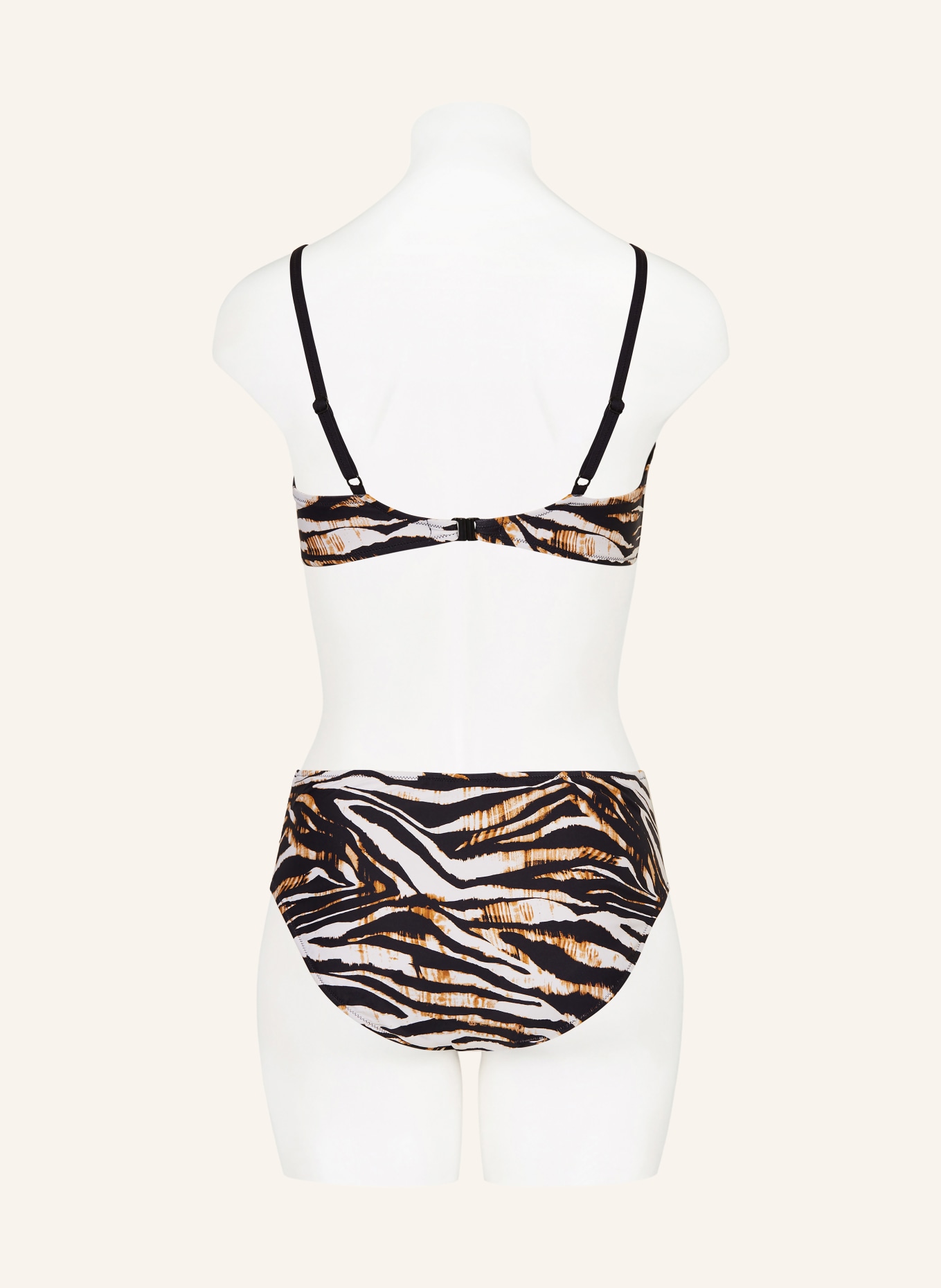 Charmline Bügel-Bikini WILD CONTRAST: SCHWARZ / BRAUN / WEISS