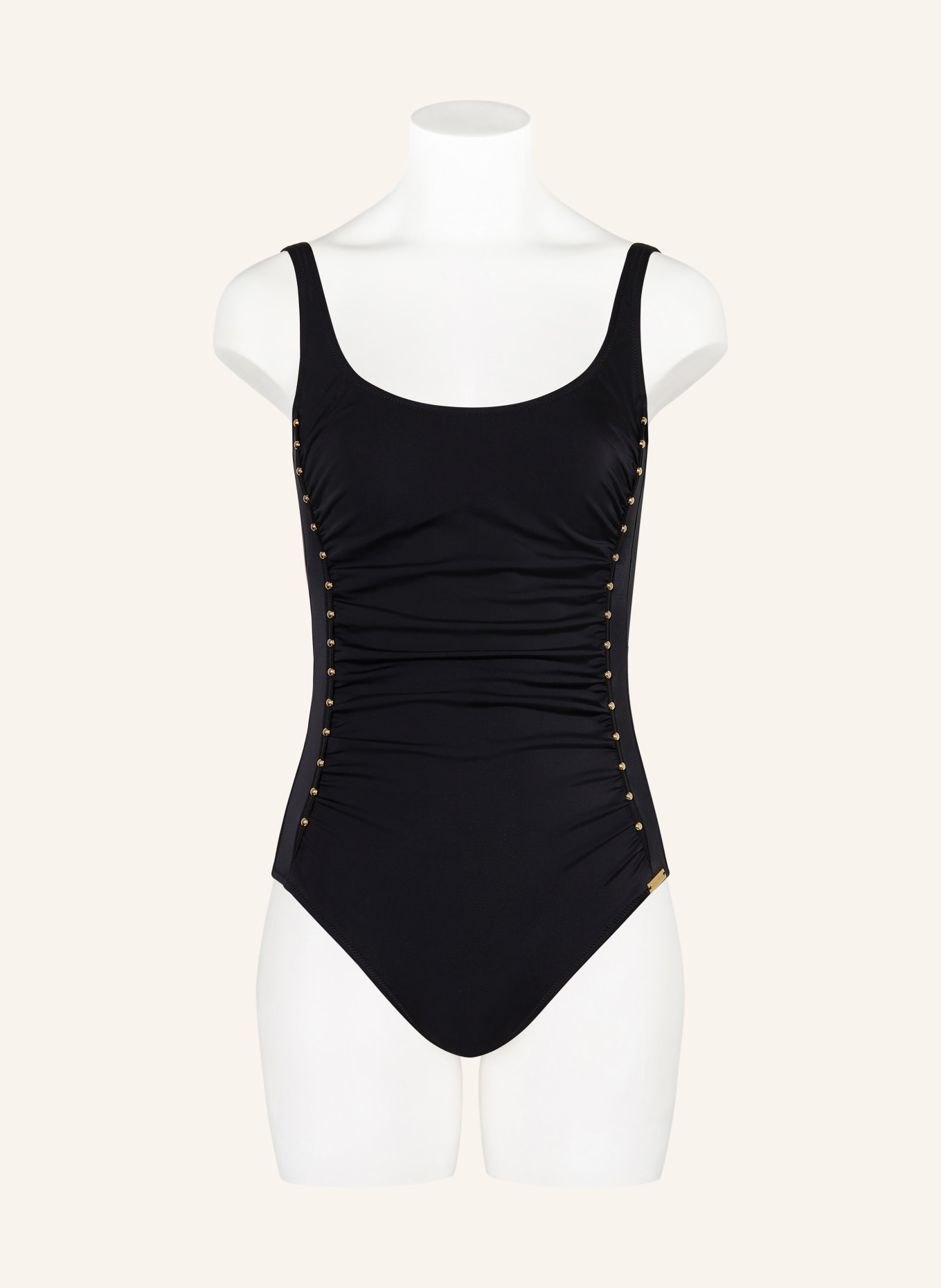 Charmline Shape-Badeanzug DESERT LINES: SCHWARZ