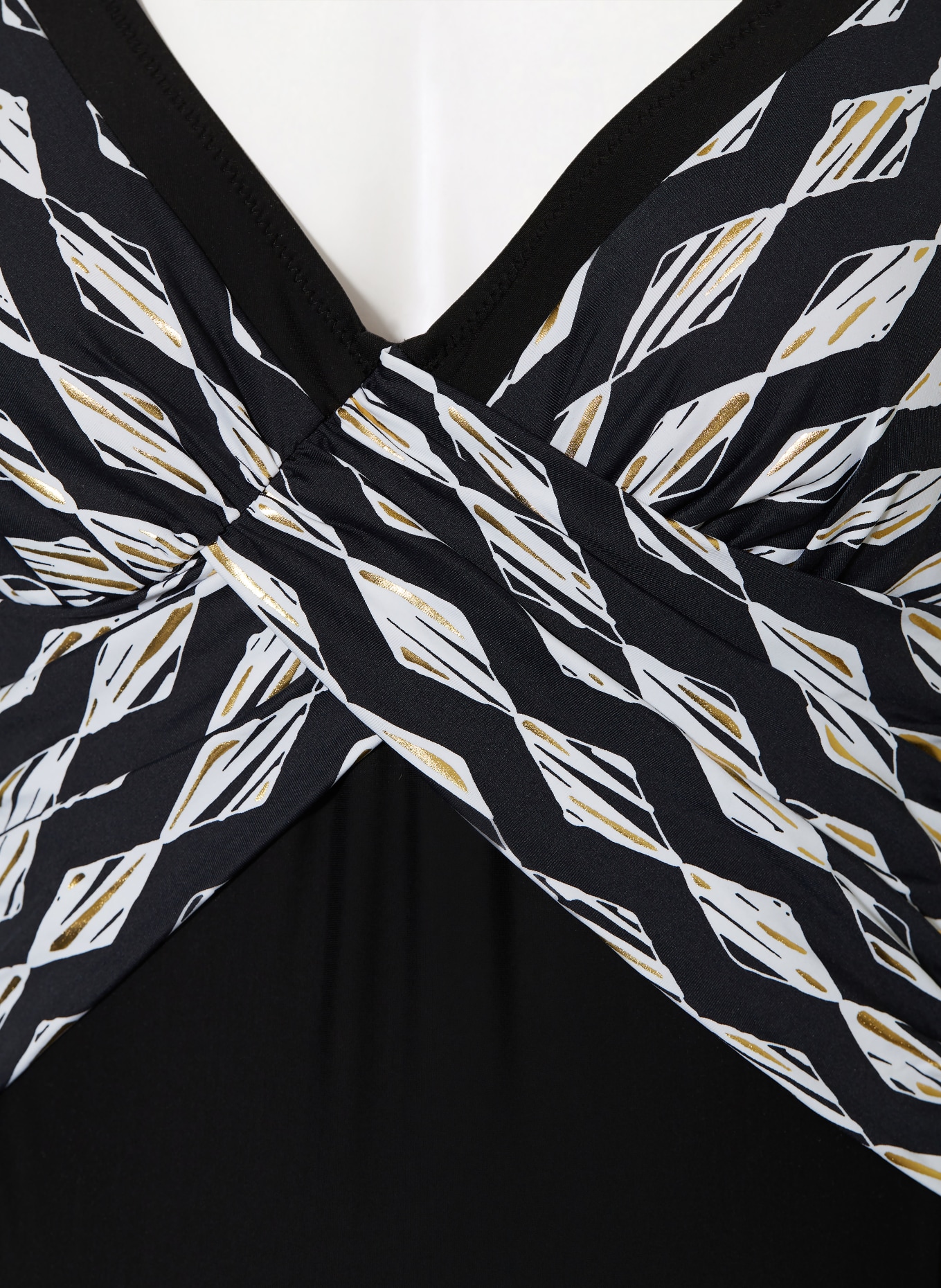 Charmline Shape-Badeanzug GILDED GRAPHIC: SCHWARZ / GOLD / WEISS