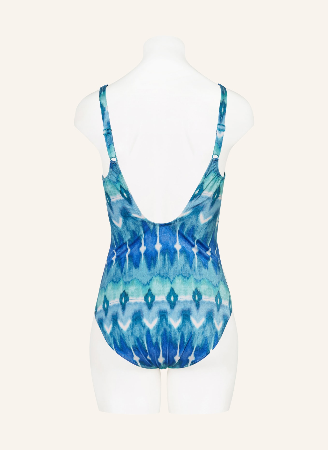 Charmline Shape-Badeanzug IKAT ENERGY: BLAU / TÜRKIS / WEISS