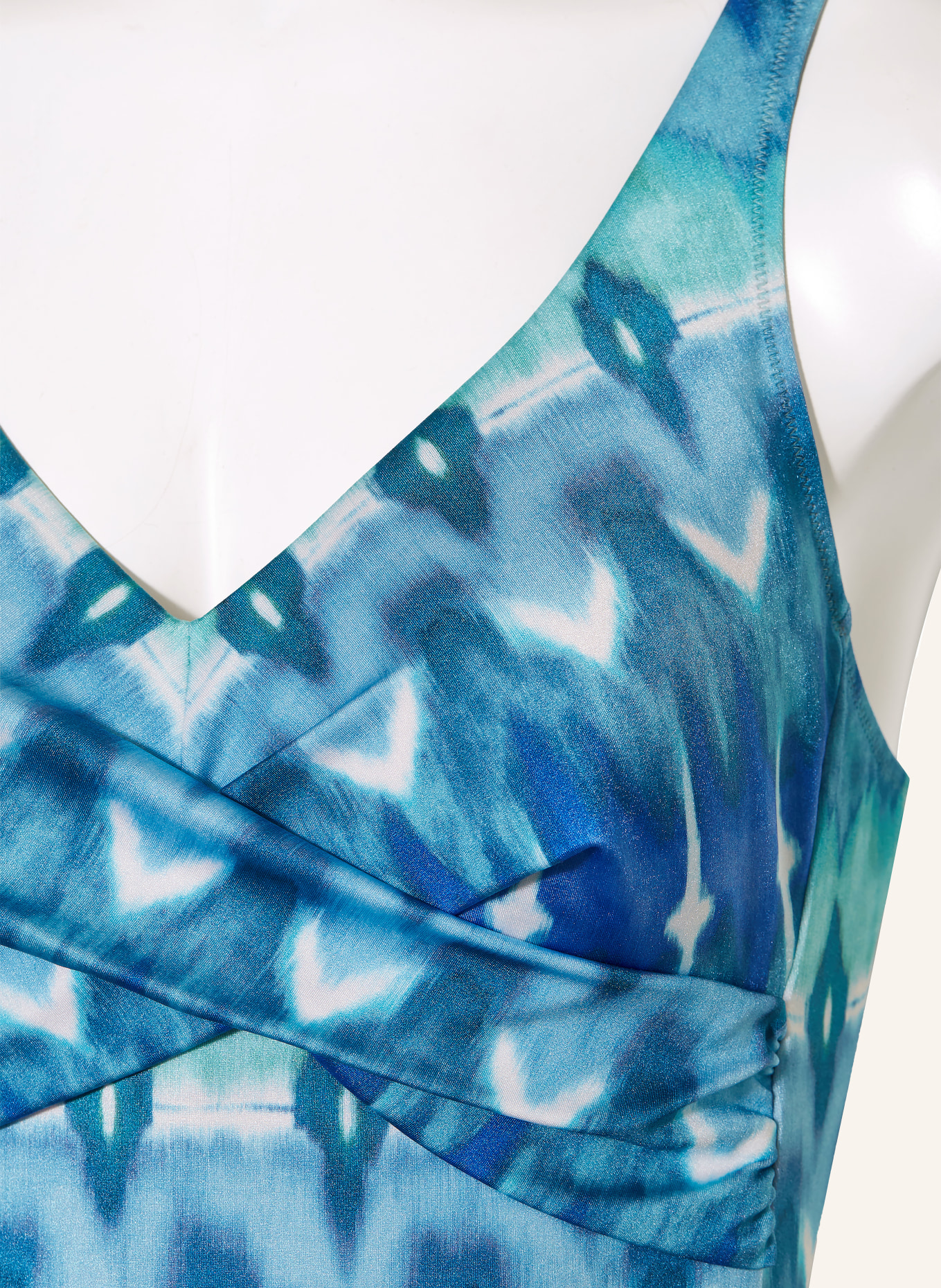 Charmline Shape-Badeanzug IKAT ENERGY: BLAU / TÜRKIS / WEISS