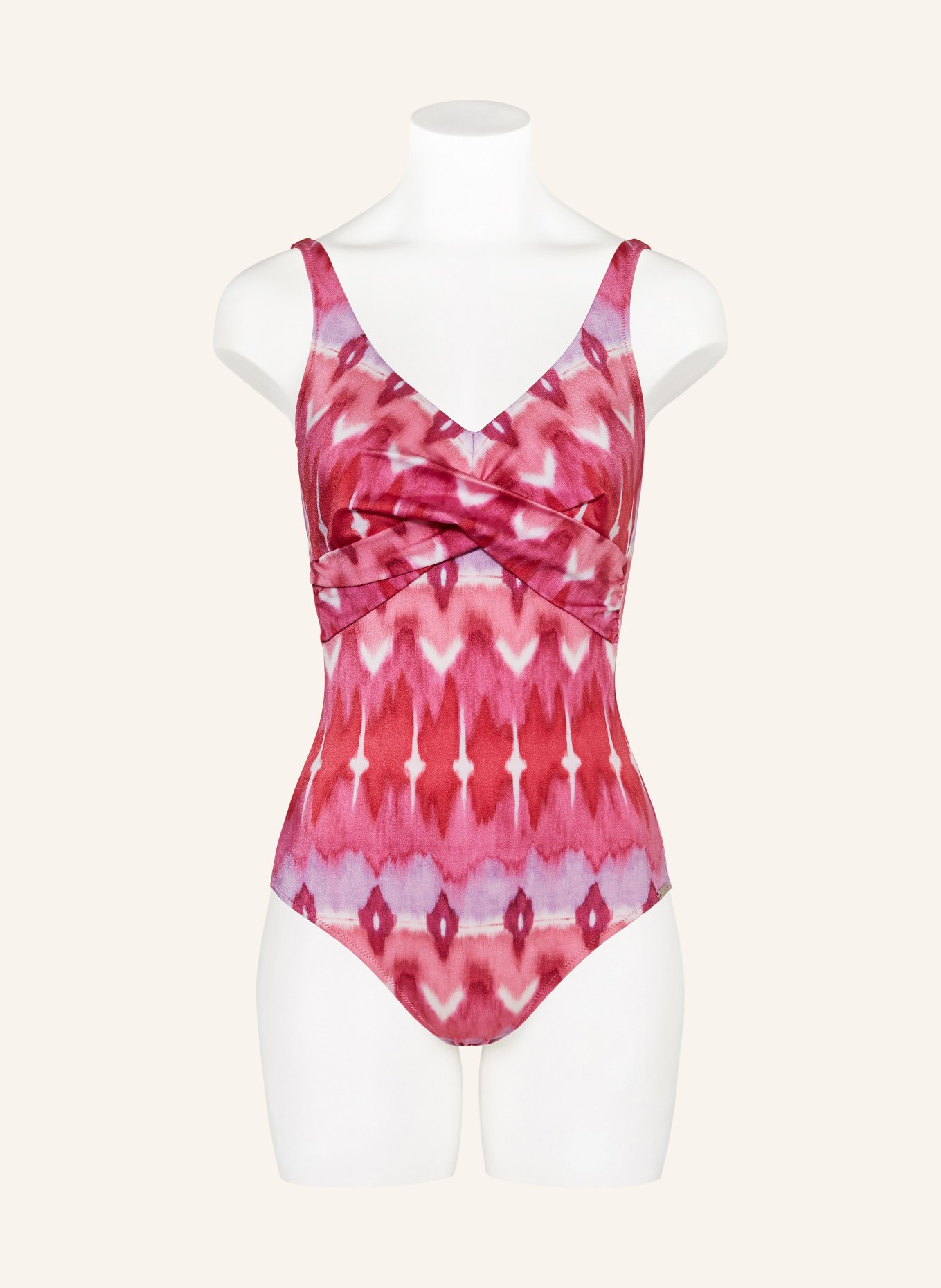 Charmline Shape-Badeanzug IKAT ENERGY: PINK / HELLLILA / WEISS