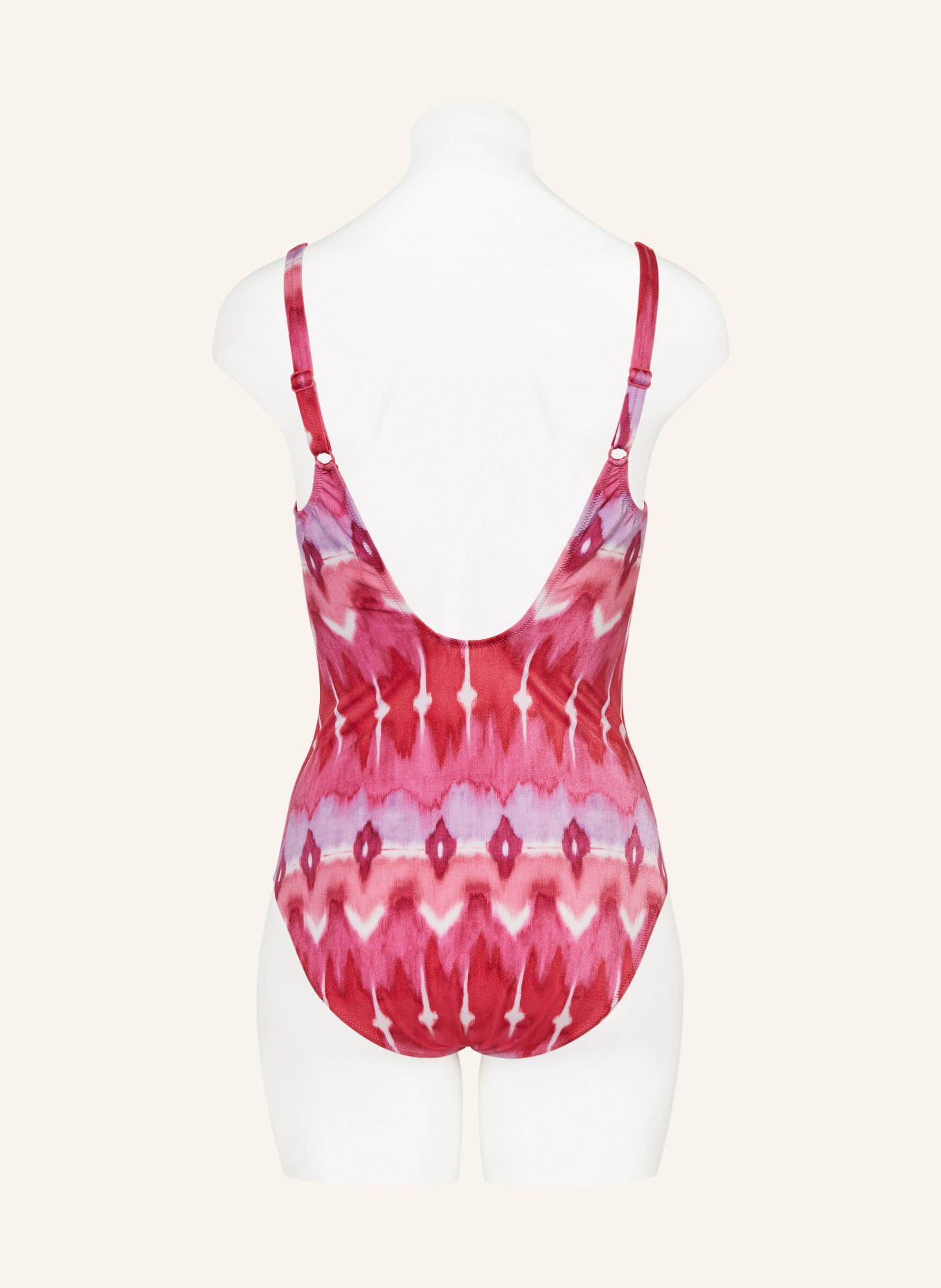 Charmline Shape-Badeanzug IKAT ENERGY: PINK / HELLLILA / WEISS