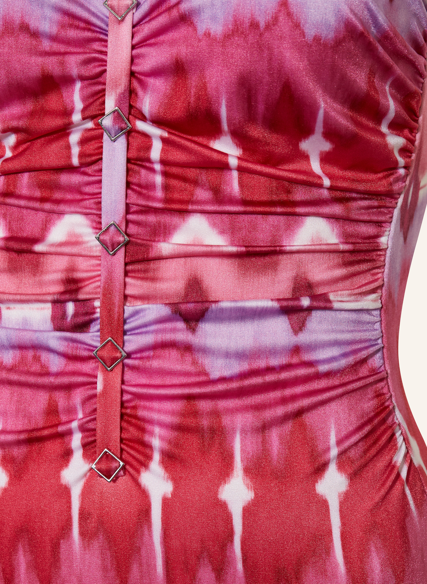 Charmline Shape-Badeanzug IKAT ENERGY: PINK / HELLLILA / WEISS