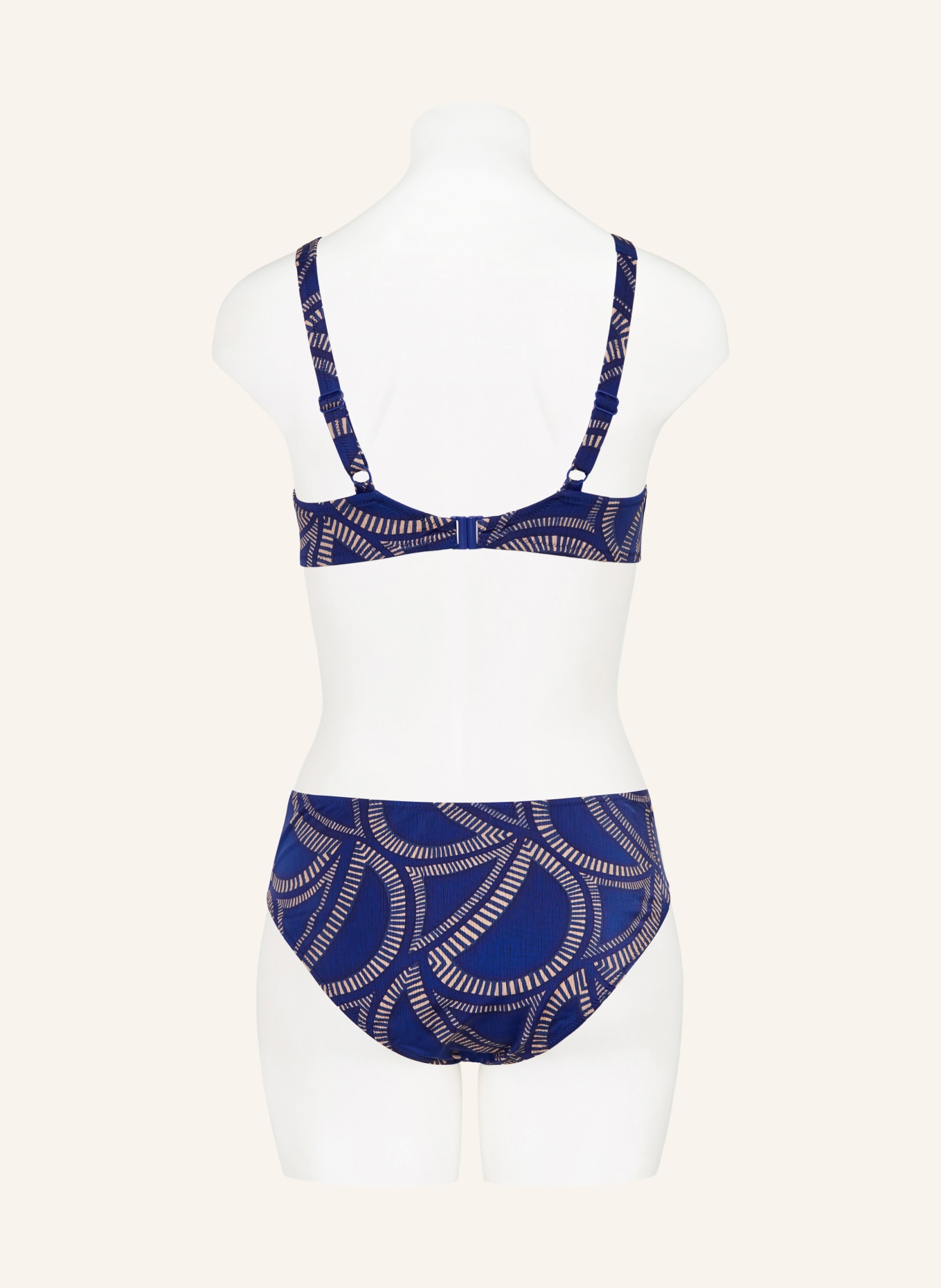 Charmline Bralette-Bikini TRIBAL FLOW: BLAU / BEIGE