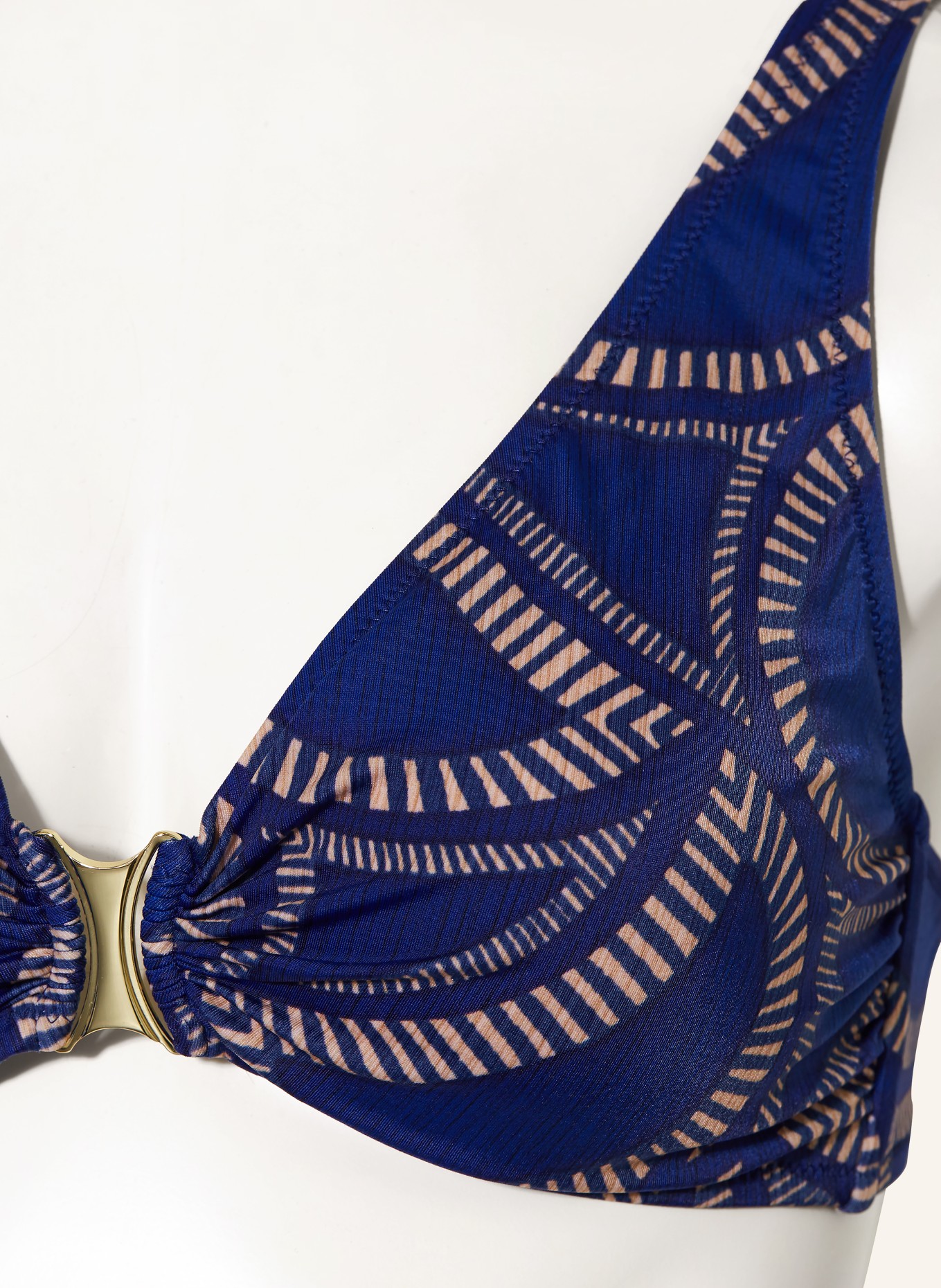 Charmline Bralette-Bikini TRIBAL FLOW: BLAU / BEIGE