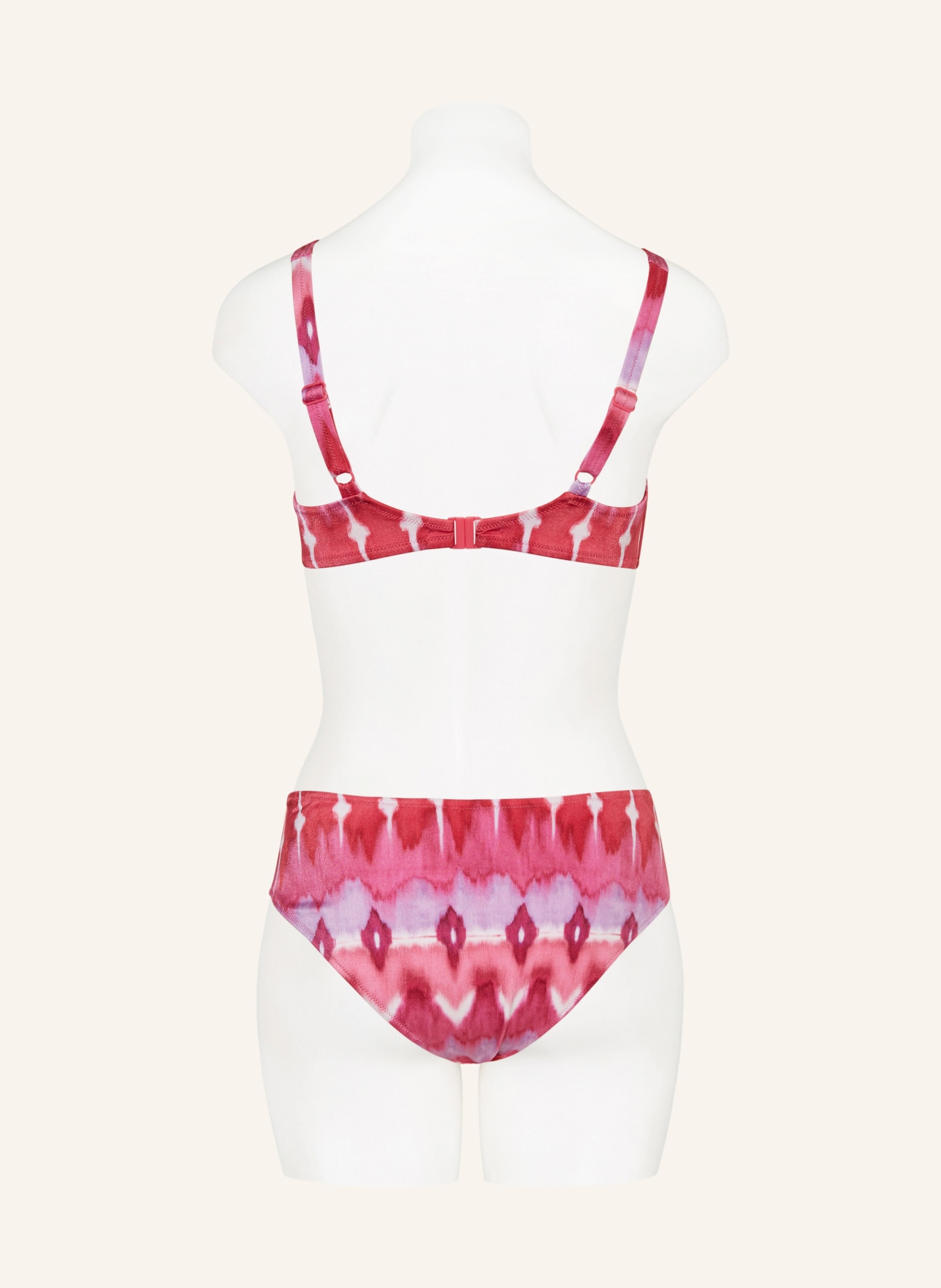 Charmline Bralette bikiny IKAT ENERGY: RŮŽOVÁ / SVĚTLE FIALOVÁ / BÍLÁ