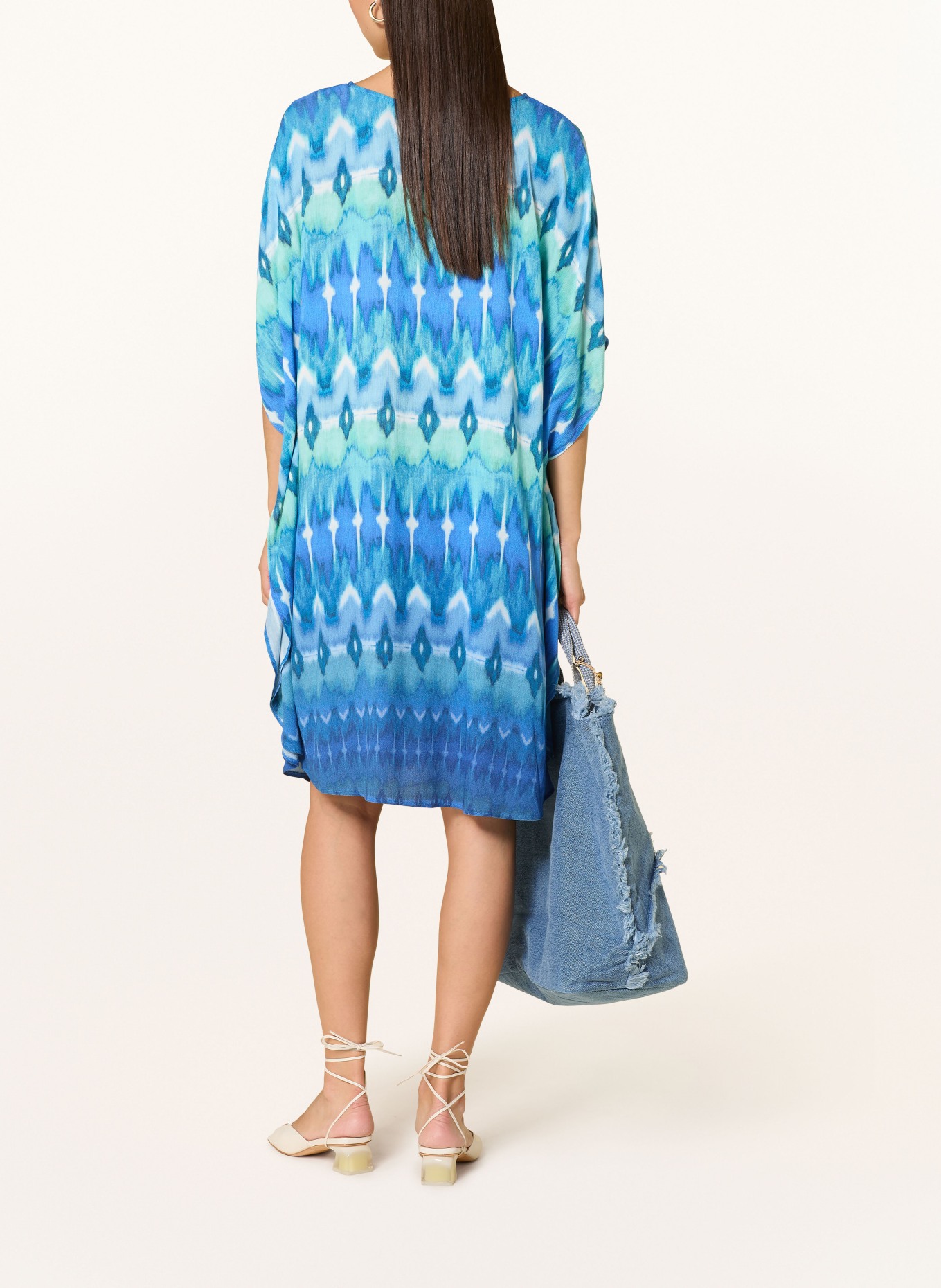 Charmline Strandkleid IKAT ENERGY: BLAU / HELLBLAU